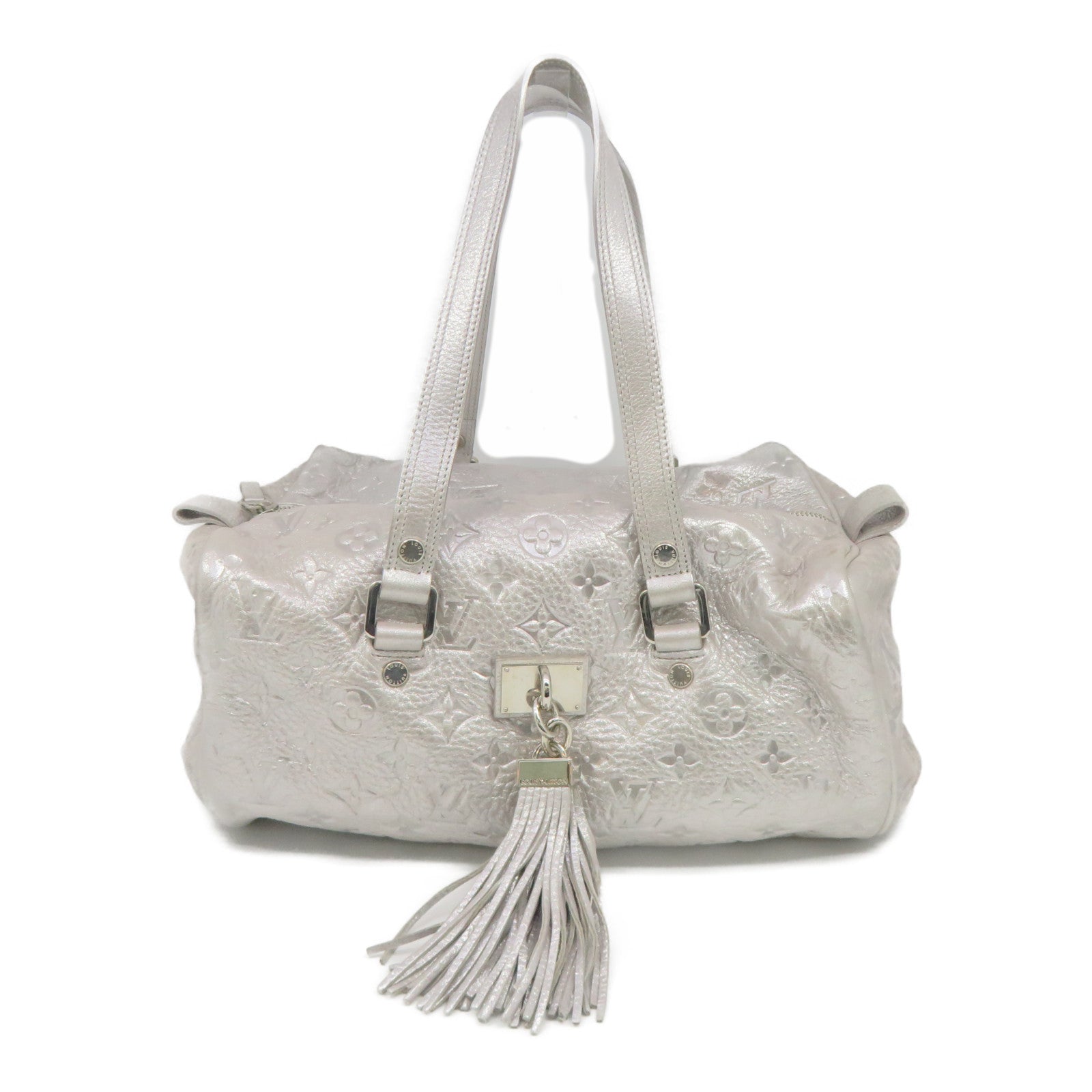 LOUIS VUITTON Monogram Shimmer Comet Boston Bag silver buckle Boston bag silver