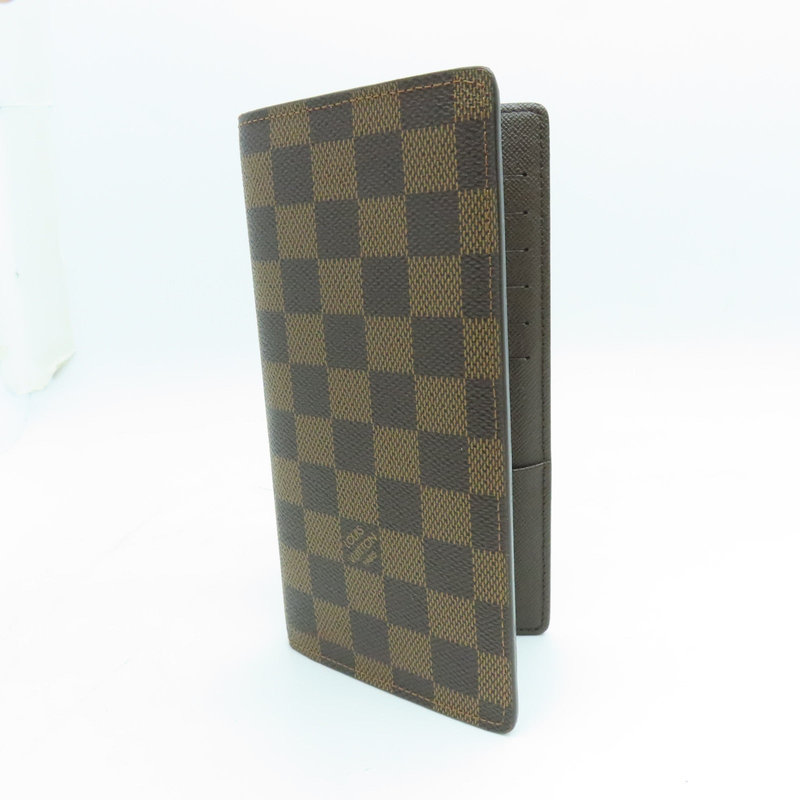 LOUIS VUITTON Damier Brazza Wallet金扣長錢包啡色