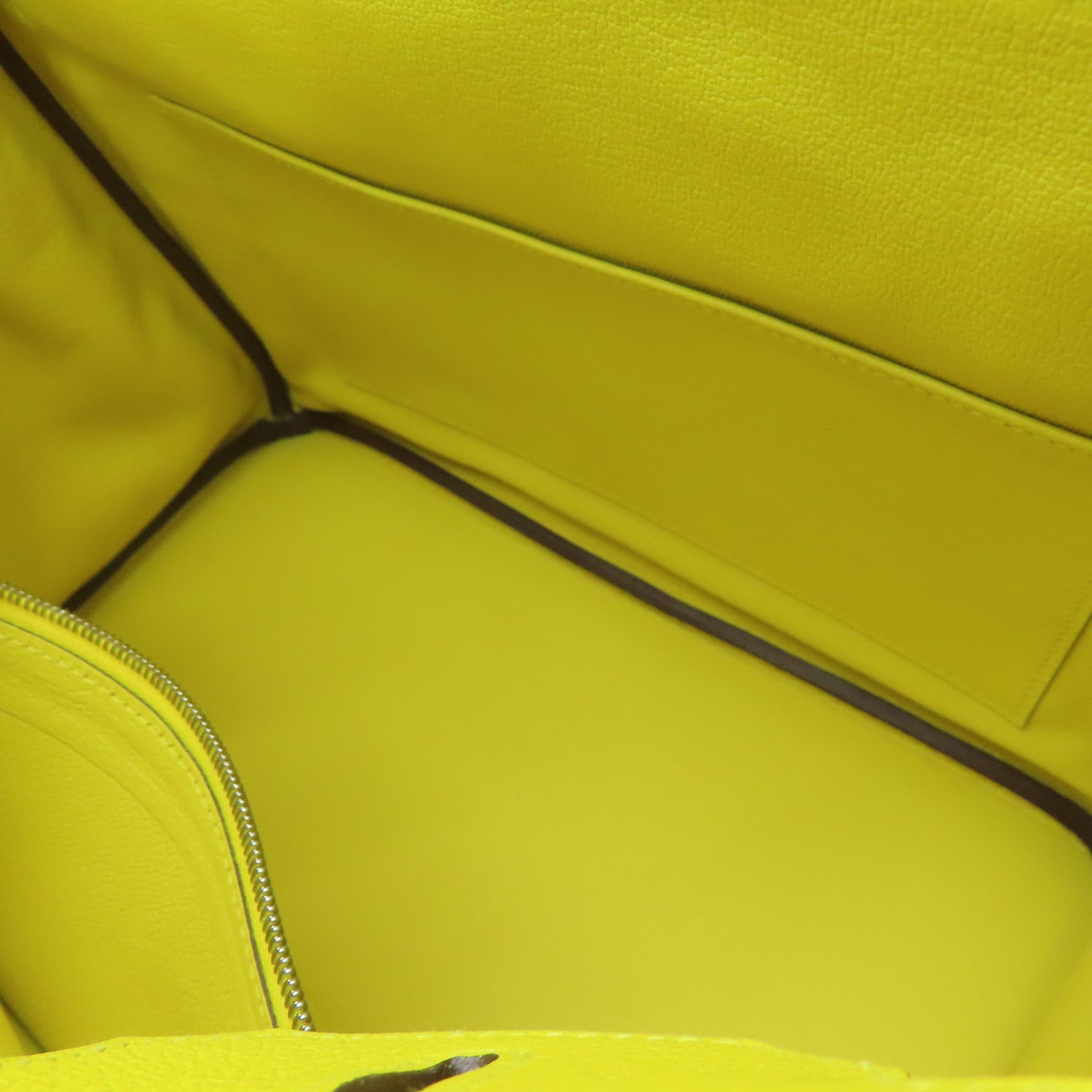 HERMES 【激减优惠】Novillo皮革Birkin 30银扣手挽袋Jaune de Naples黄色