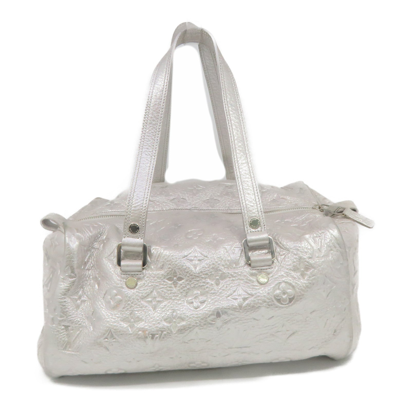 LOUIS VUITTON Monogram Shimmer Comet Boston Bag silver buckle Boston bag silver