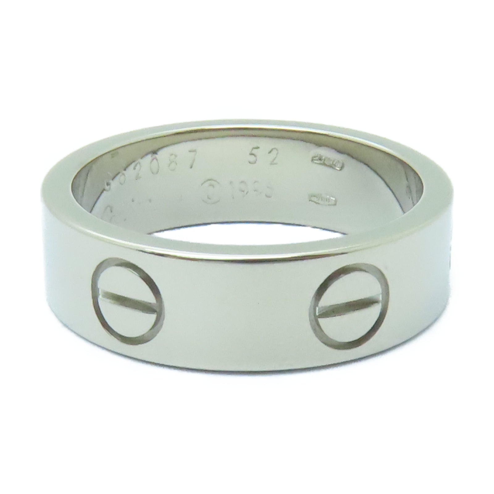 CARTIER 18K白金Love Ring戒指Cartier#52/US#6
