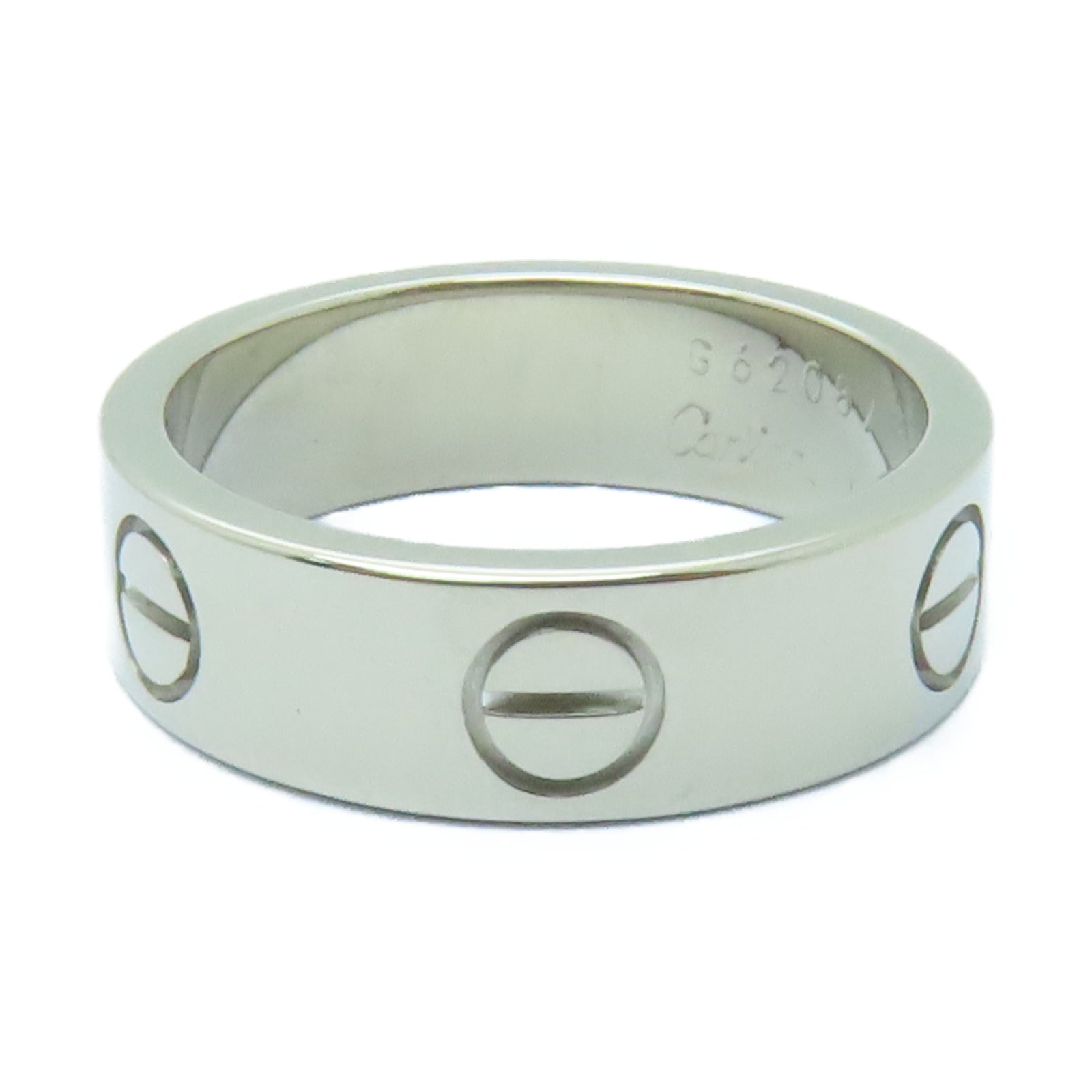 CARTIER 18K白金Love Ring戒指Cartier#52/US#6