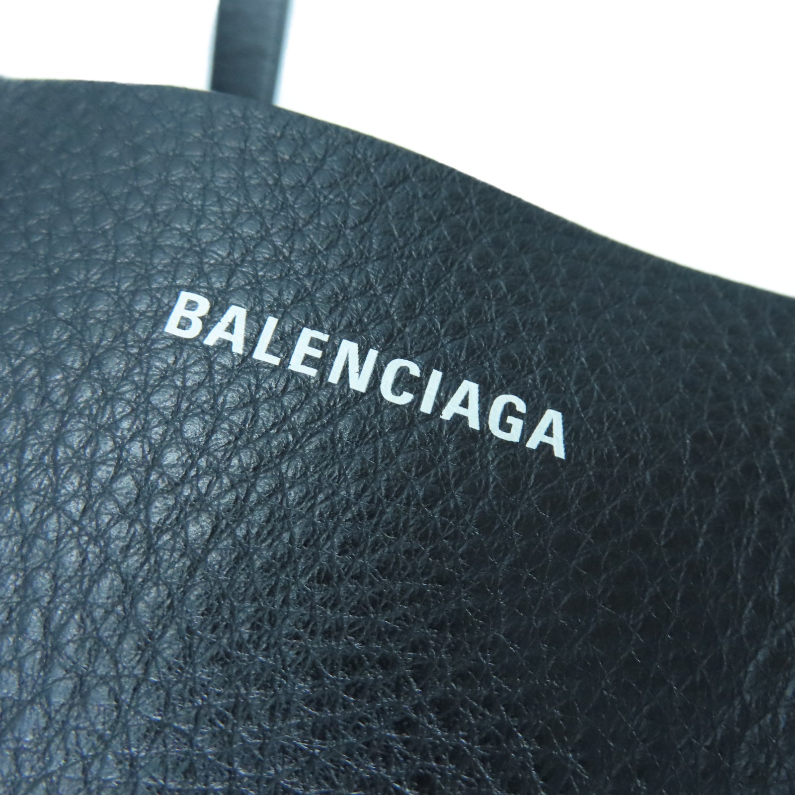 BALENCIAGA 牛皮皮革2 Way Shoulder銀扣手挽肩背兩用袋黑色