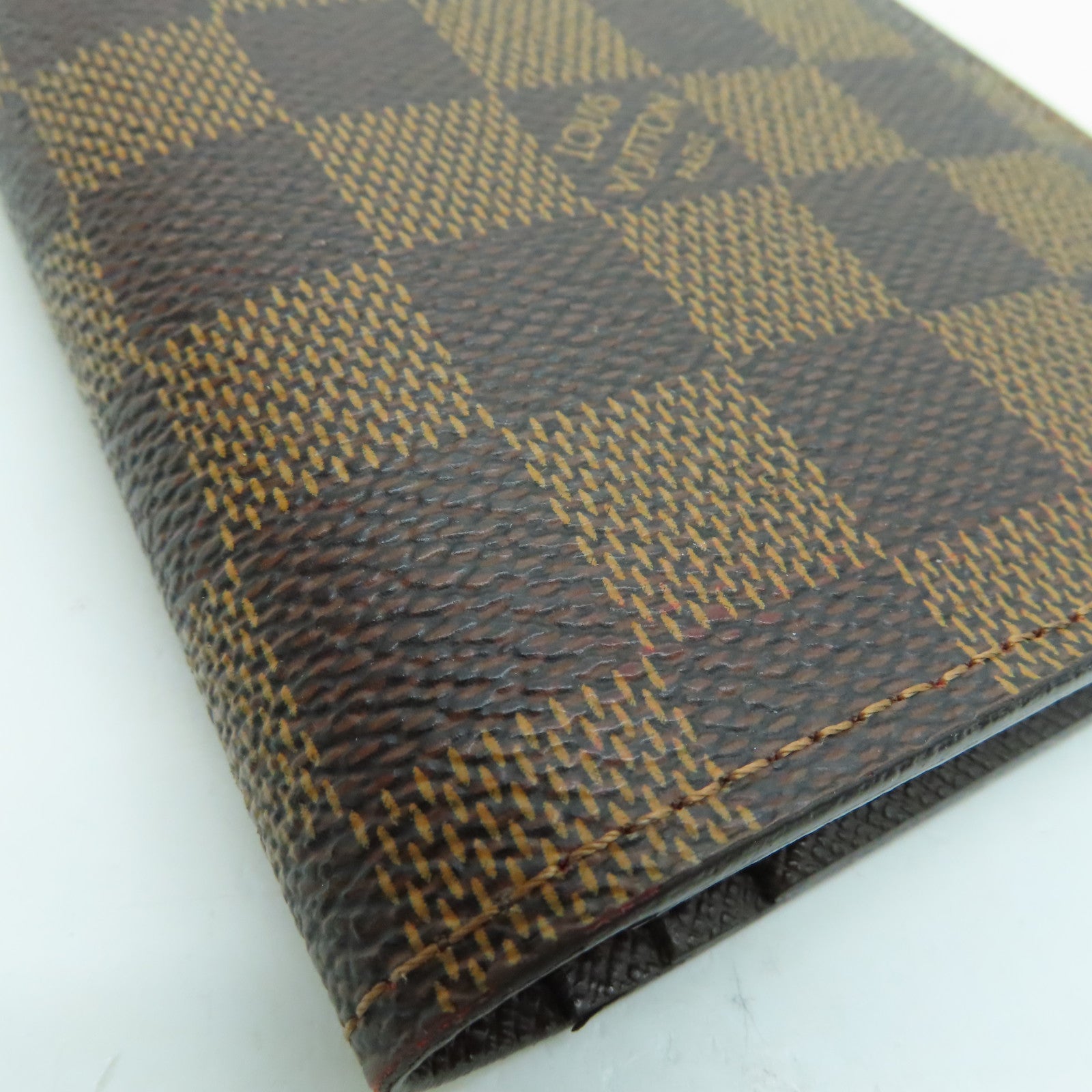 LOUIS VUITTON Damier Brazza Wallet金扣長錢包啡色