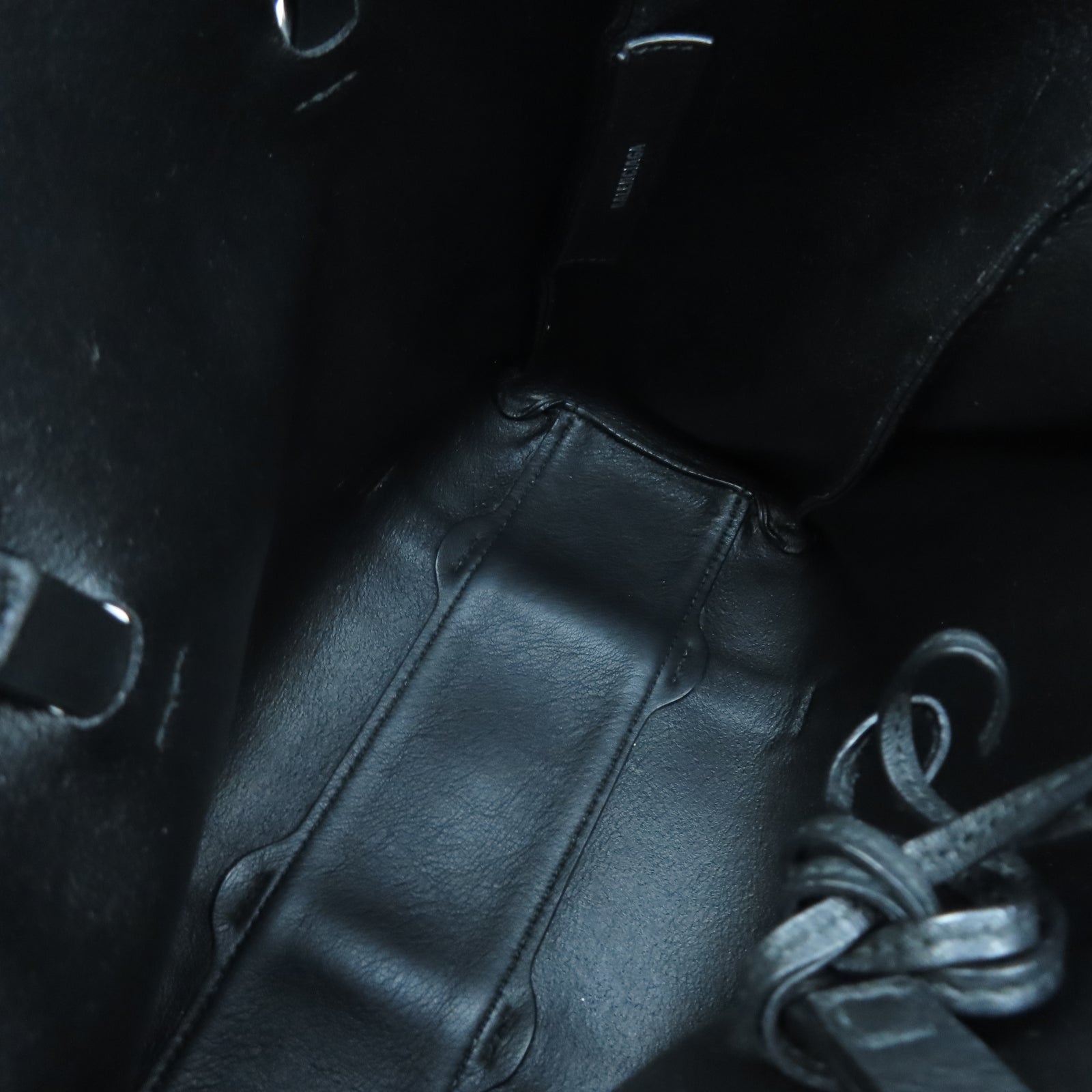 BALENCIAGA 牛皮皮革2 Way Shoulder銀扣手挽肩背兩用袋黑色