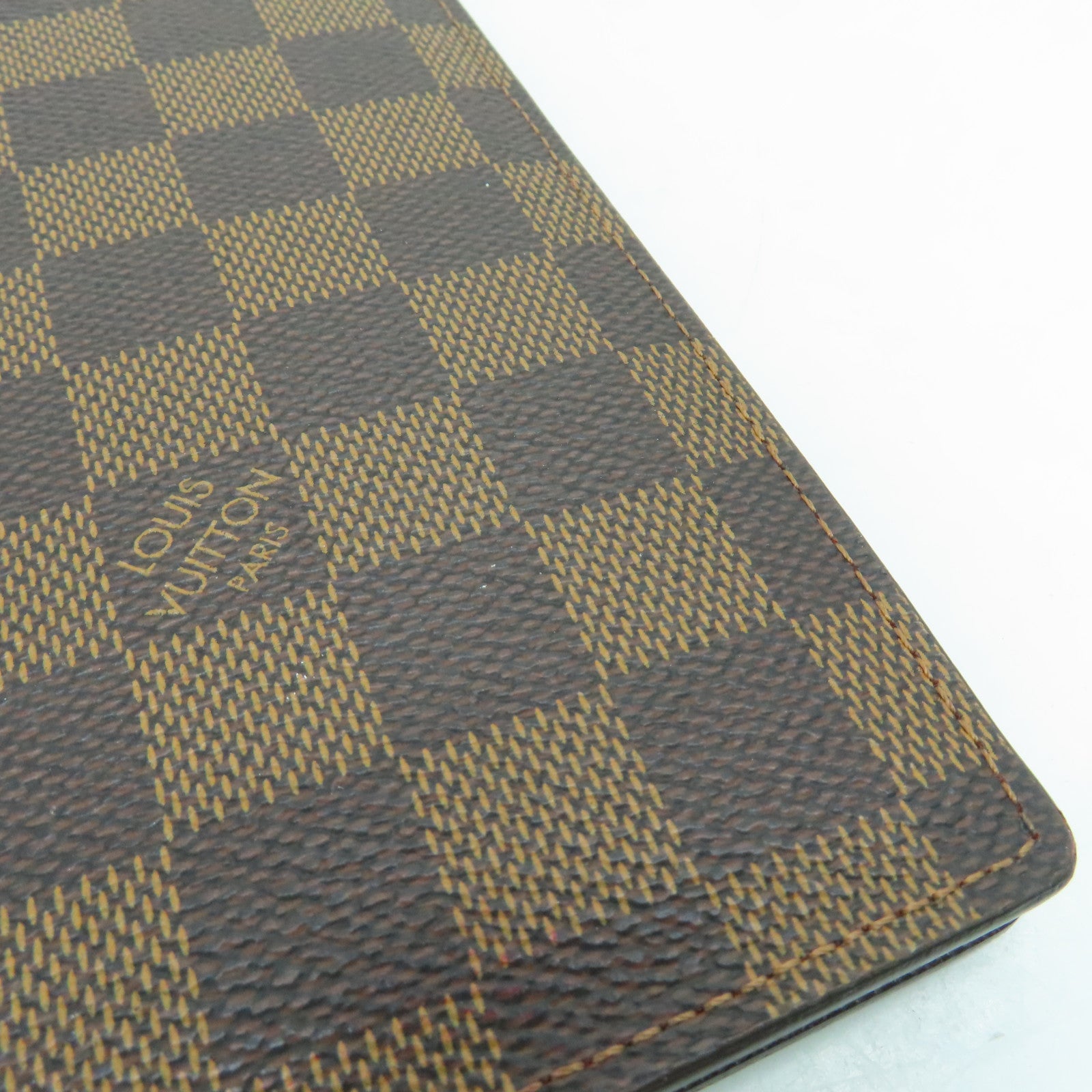 LOUIS VUITTON Damier Brazza Wallet金扣長錢包啡色
