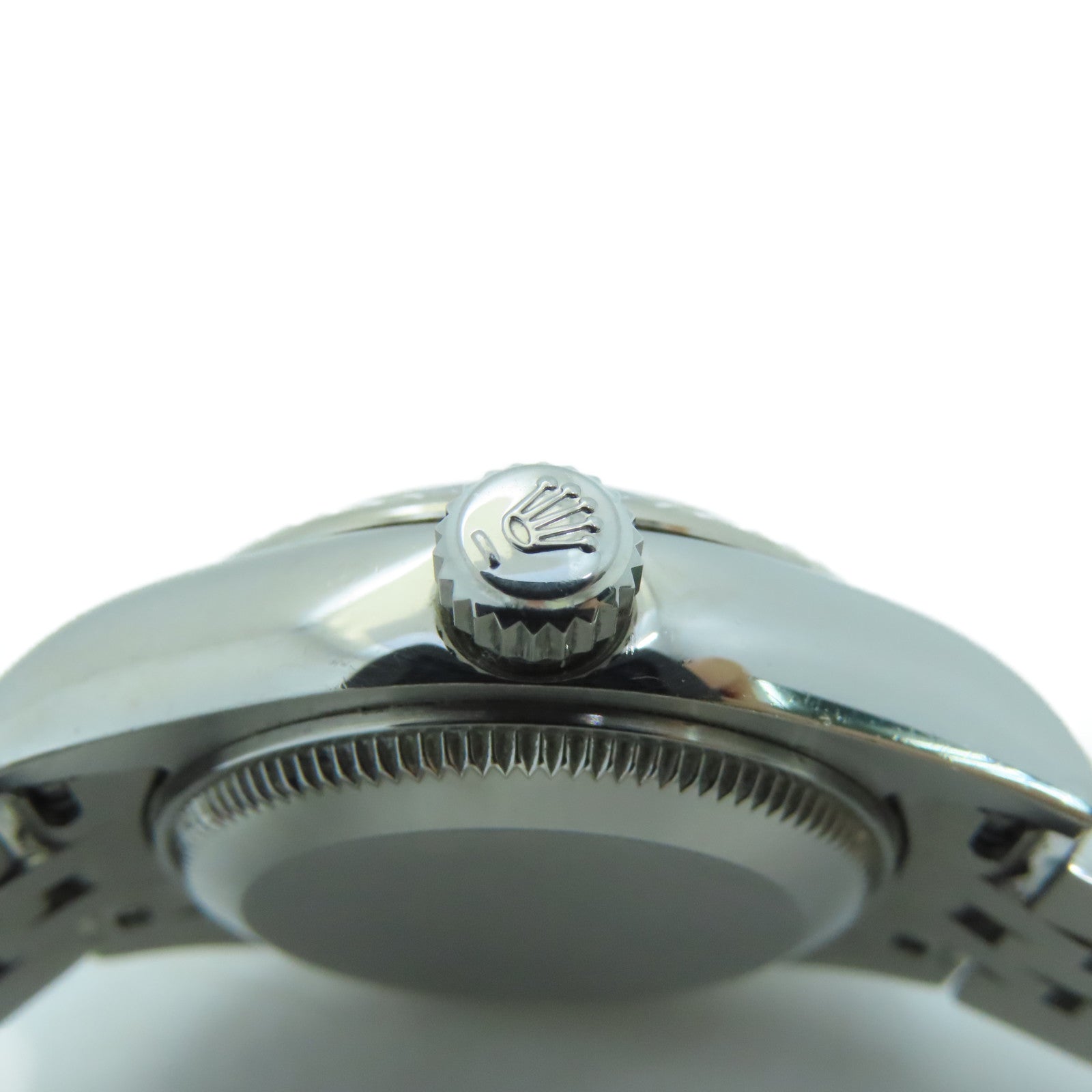 ROLEX Datejust Stainless Steel/18K White Gold Watch Automatic Movement Black