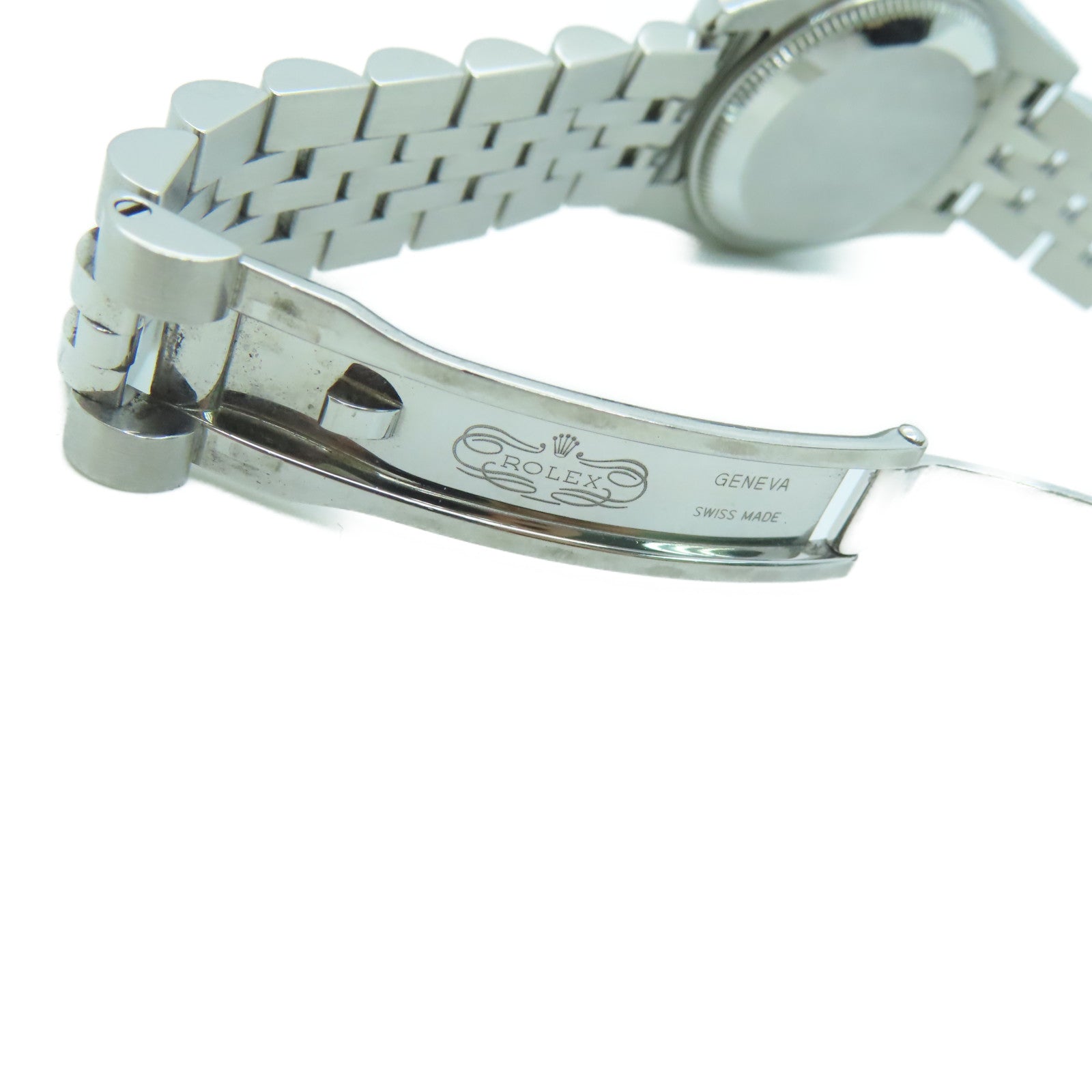 ROLEX Datejust Stainless Steel/18K White Gold Watch Automatic Movement Black