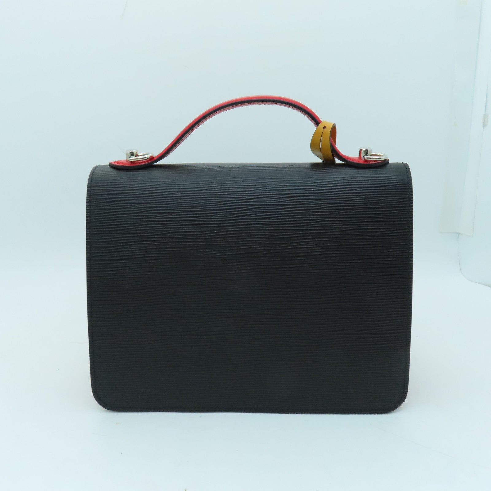 LOUIS VUITTON Epi Neo Monceau銀扣肩背袋黑色紅色