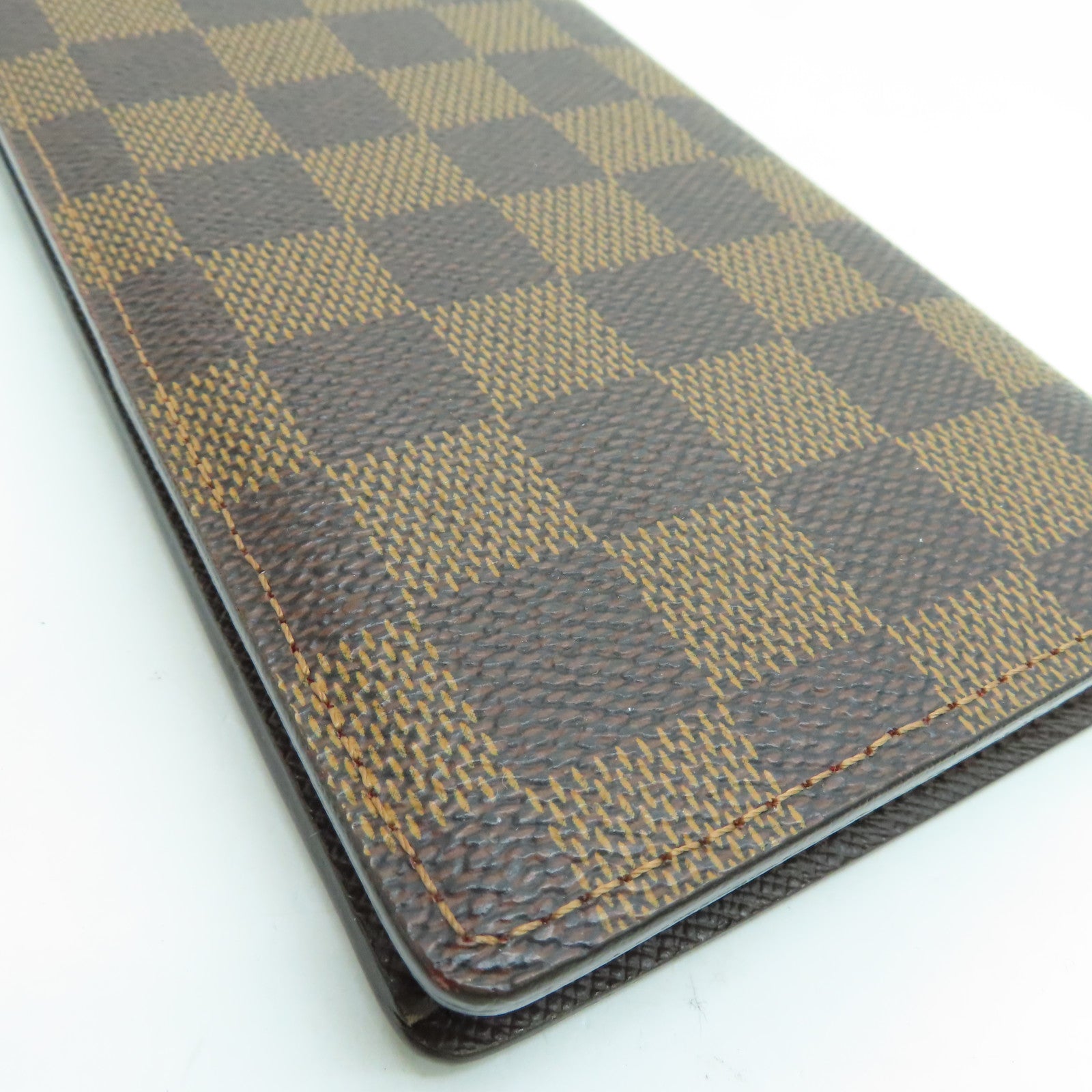 LOUIS VUITTON Damier Brazza Wallet金扣長錢包啡色