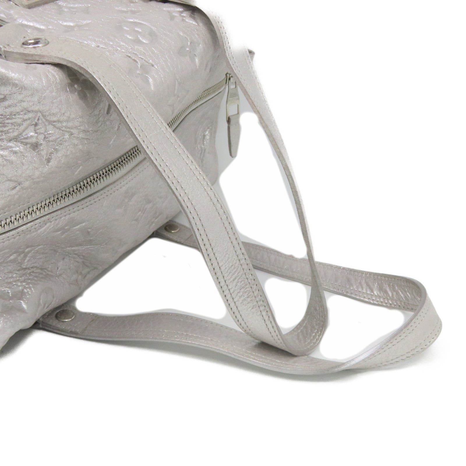 LOUIS VUITTON Monogram Shimmer Comet Boston Bag silver buckle Boston bag silver