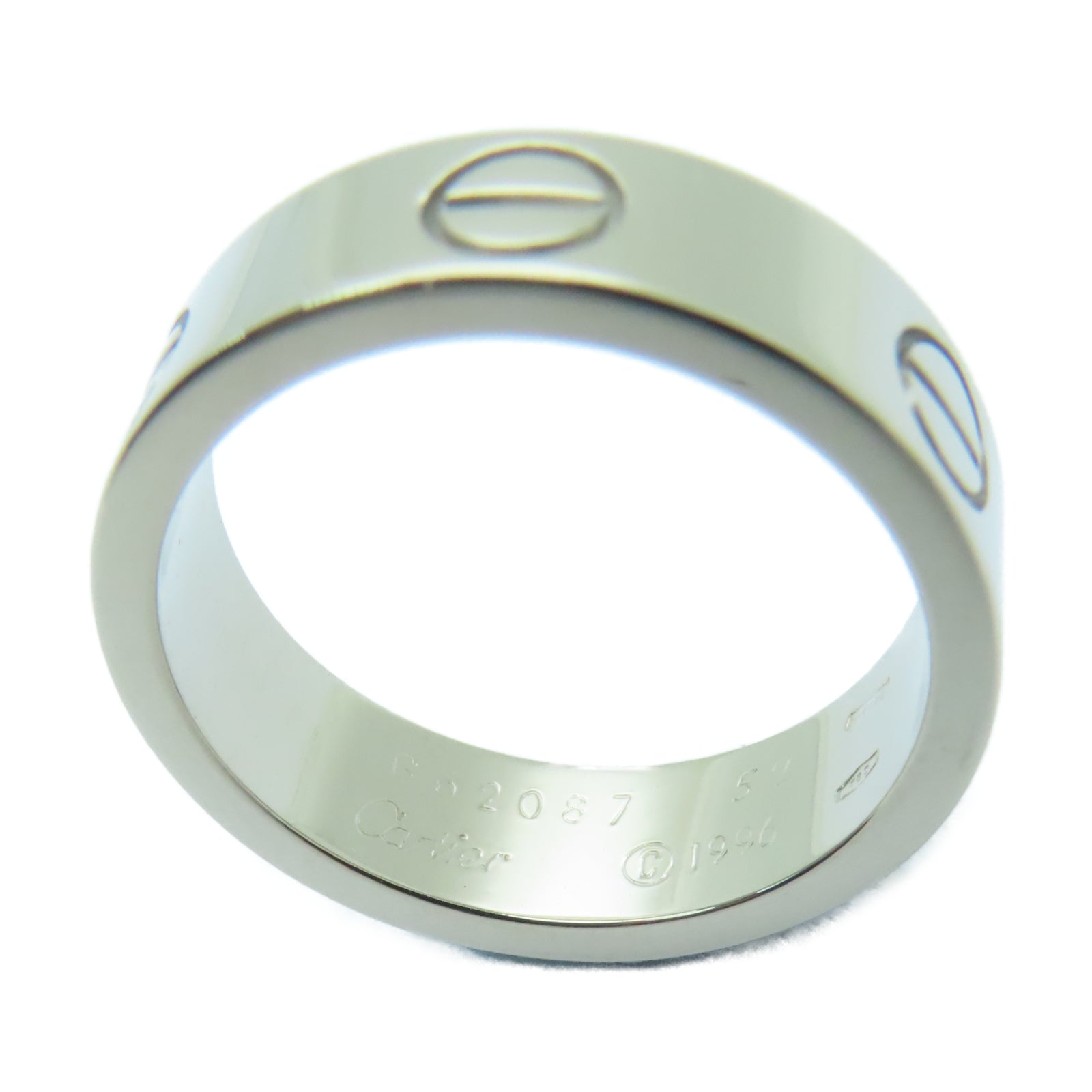 CARTIER 18K白金Love Ring戒指Cartier#52/US#6