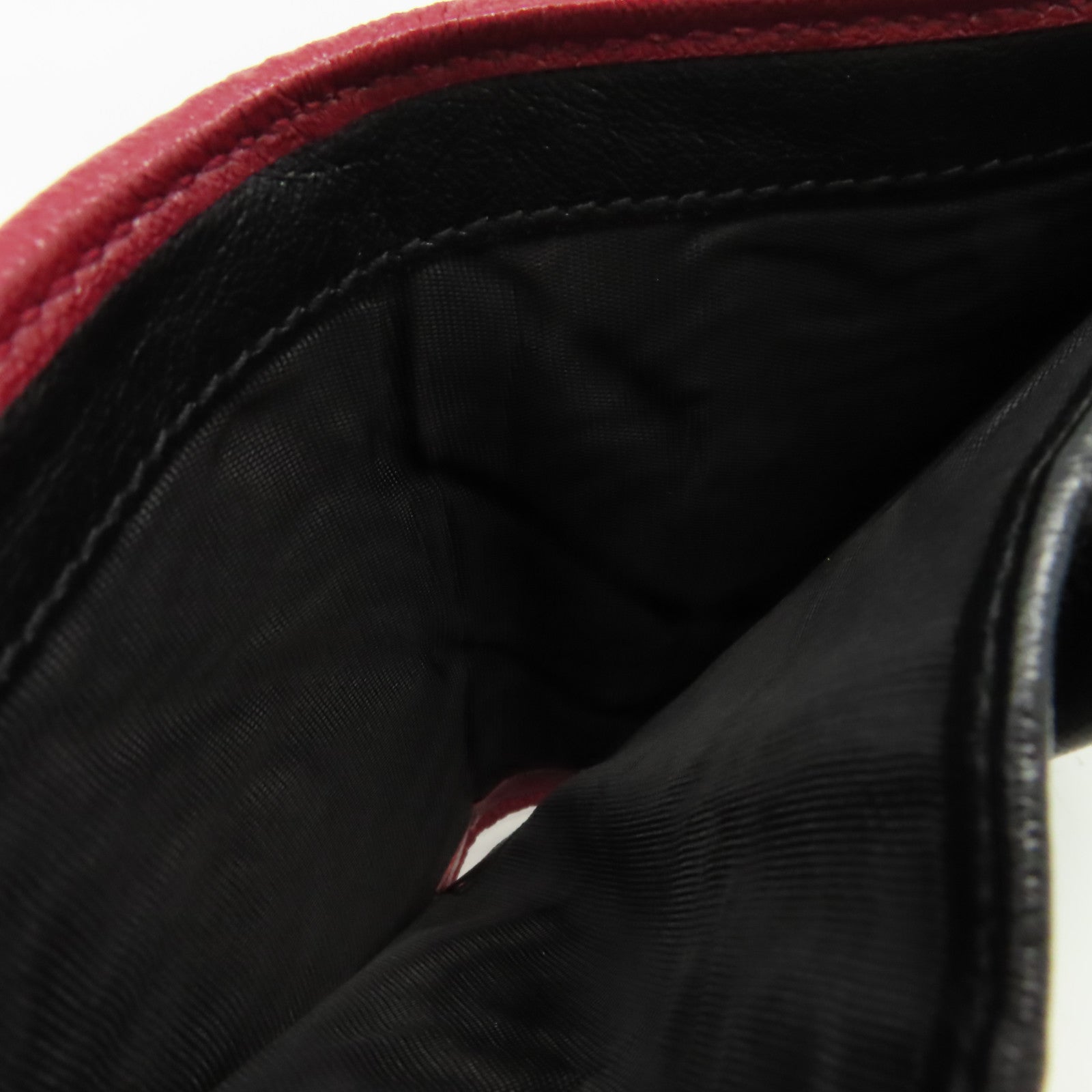 GUCCI 牛皮皮革GG Marmont Short Wallet短錢包黑色/紅色