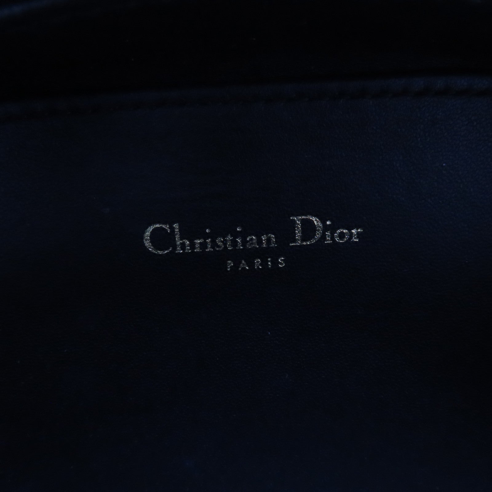 Dior 牛皮皮革CD Signature金扣手挽肩背兩用袋黑色