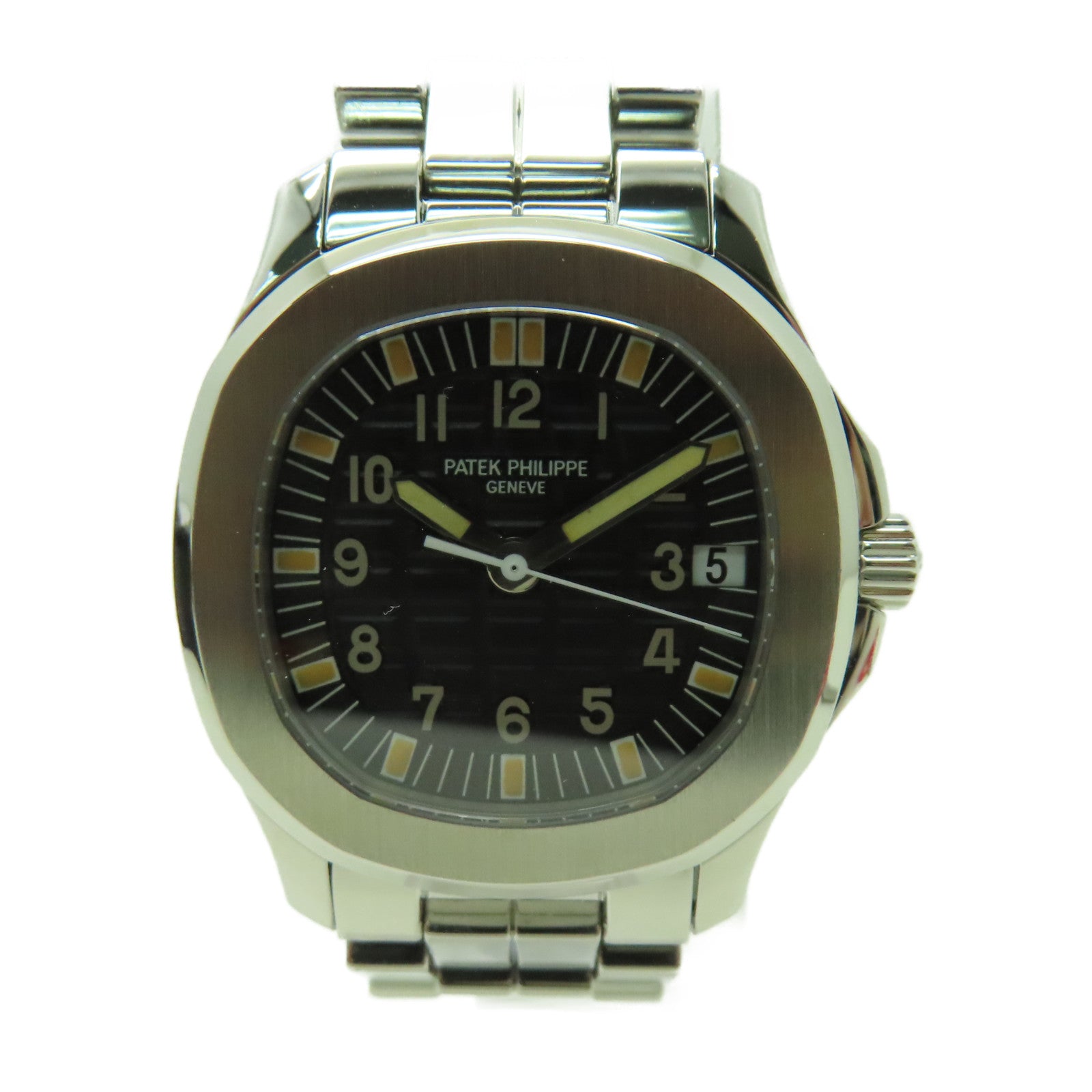 PATEK PHILIPPE 【激減優惠】Aquanaut不鏽鋼手錶自動機芯黑色/銀色