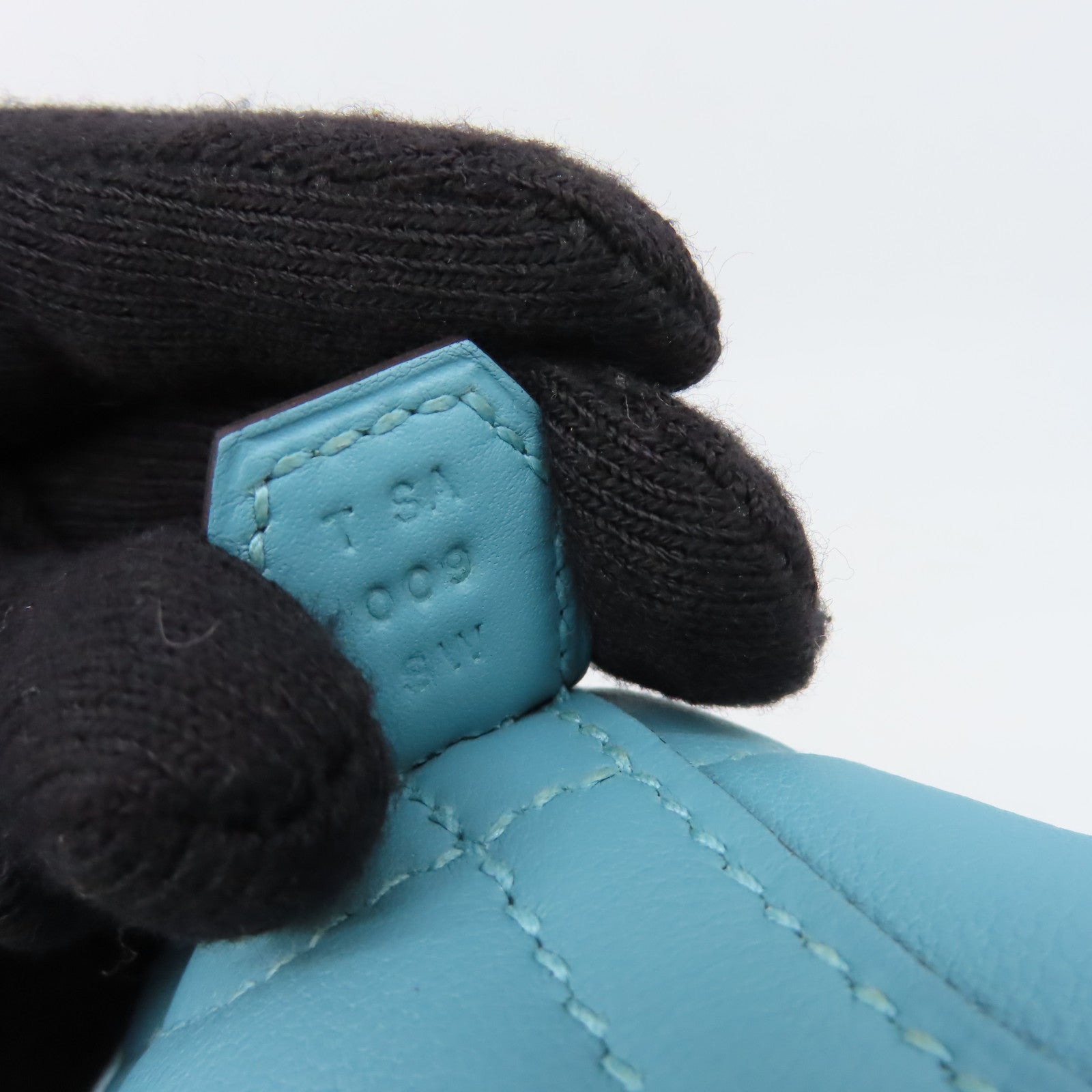 HERMES Swift皮革Bolide Secret Handbag銀扣手挽袋Blue Saint Cyr/聖西爾藍色