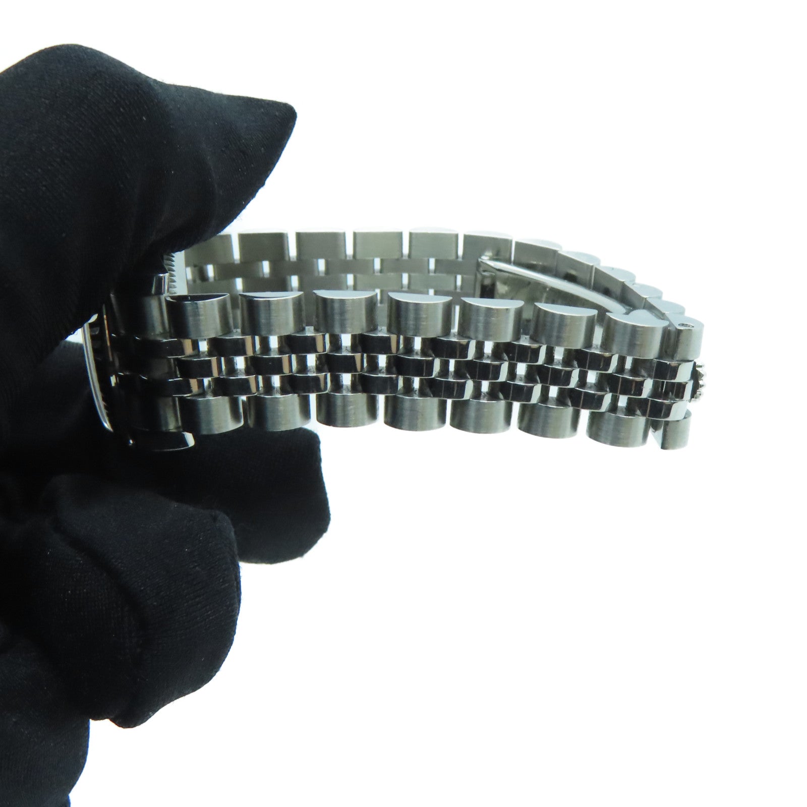 ROLEX Datejust Stainless Steel/18K White Gold Watch Automatic Movement Black