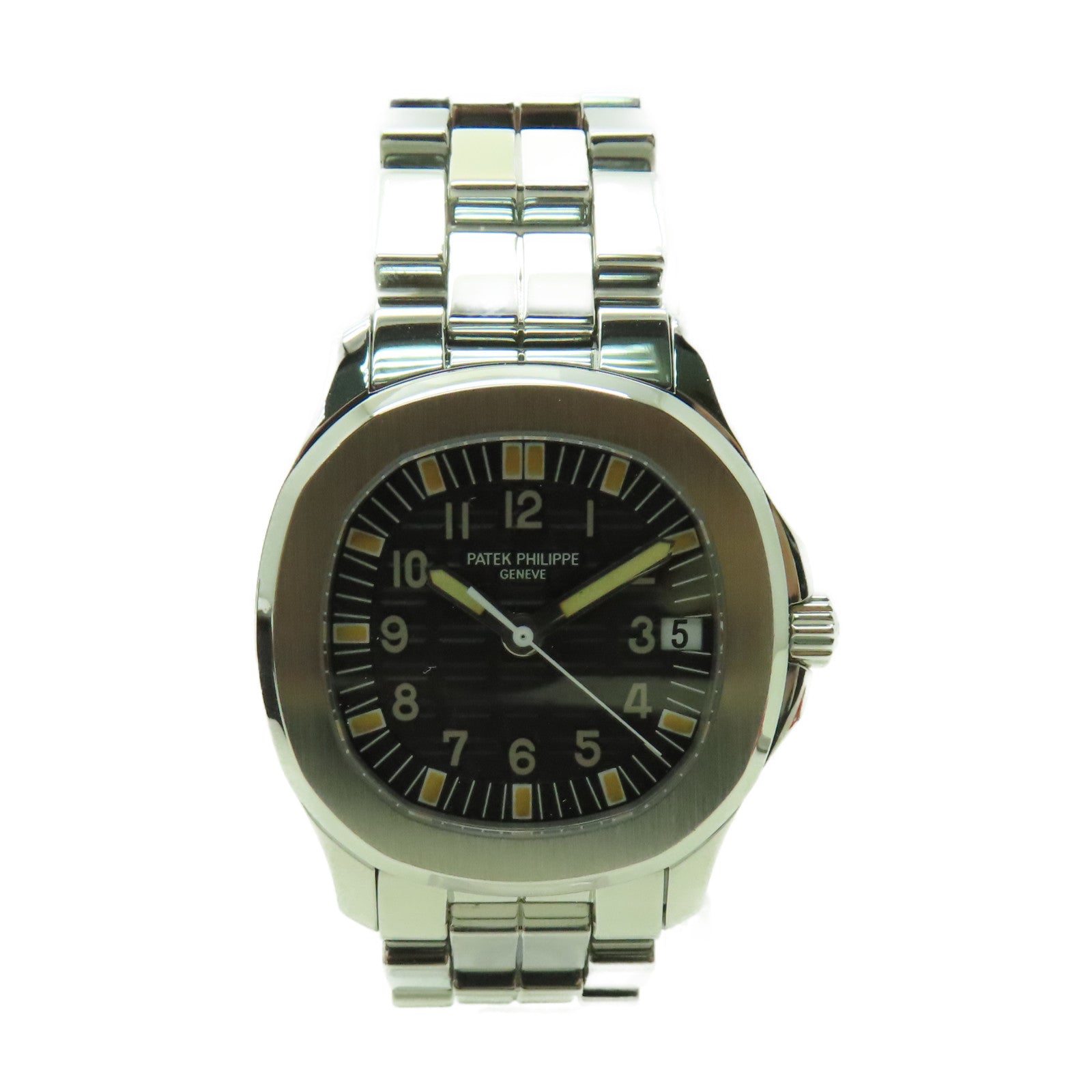 PATEK PHILIPPE 【激減優惠】Aquanaut不鏽鋼手錶自動機芯黑色/銀色