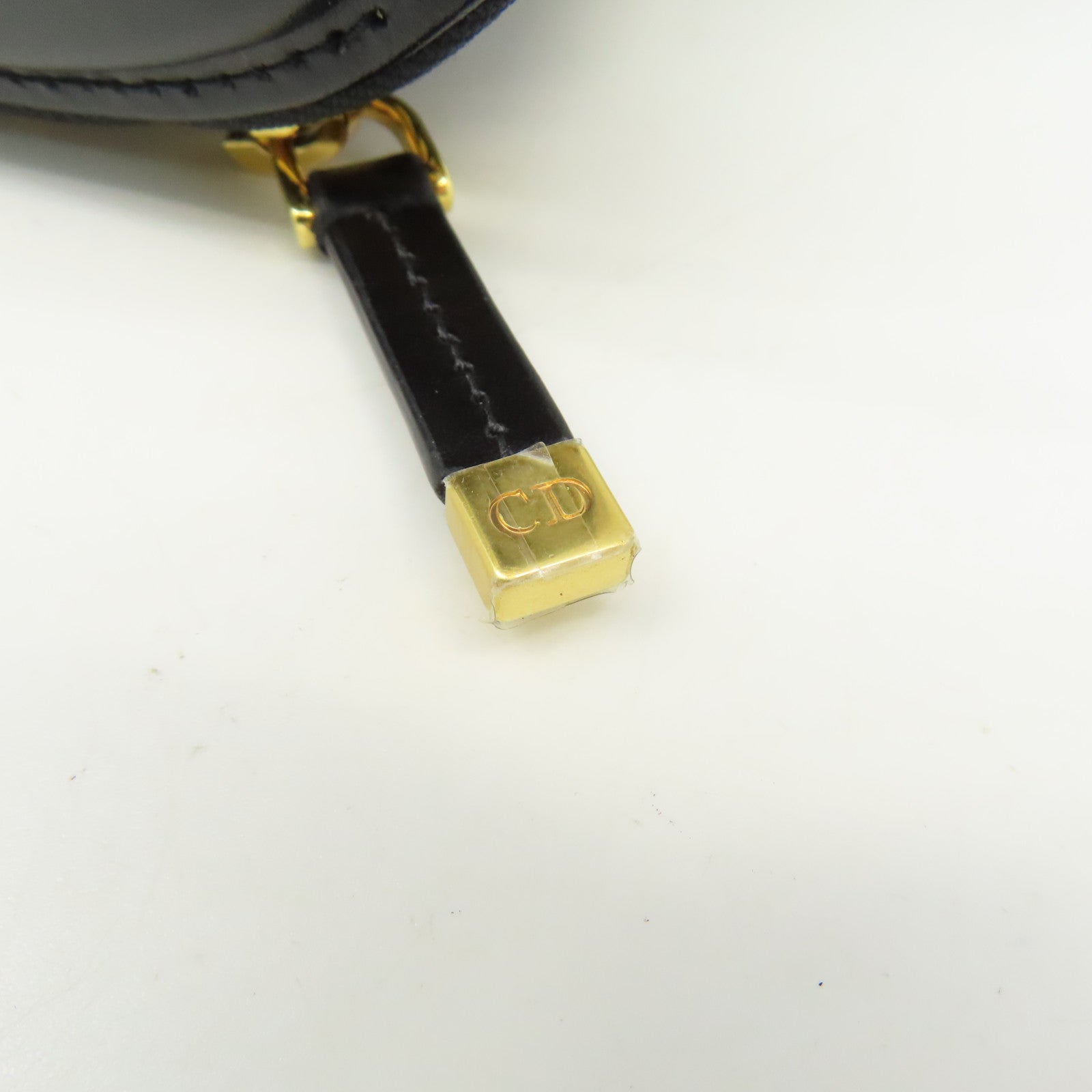Dior 牛皮皮革CD Signature金扣手挽肩背兩用袋黑色