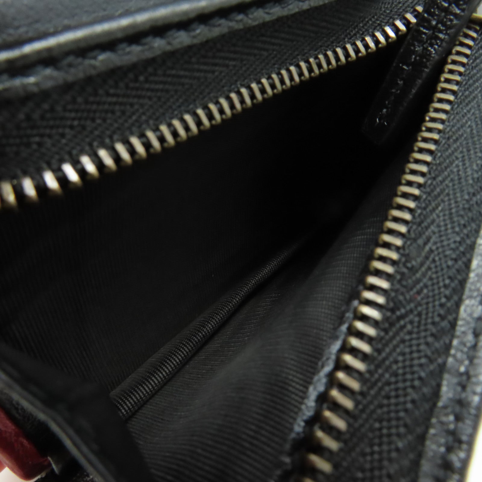 GUCCI 牛皮皮革GG Marmont Short Wallet短錢包黑色/紅色