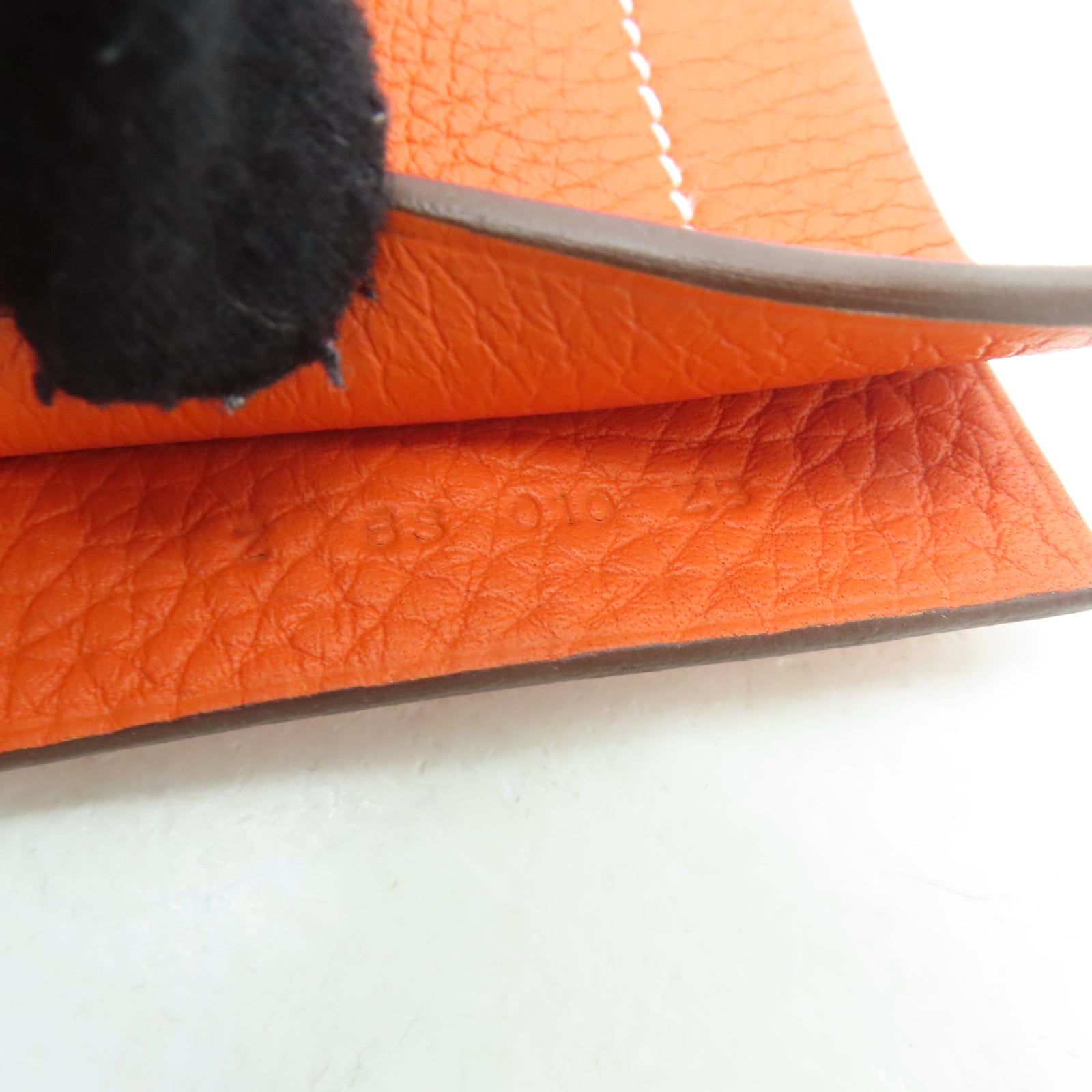 HERMES Clemence皮革Cabasellier 31肩背袋橙色