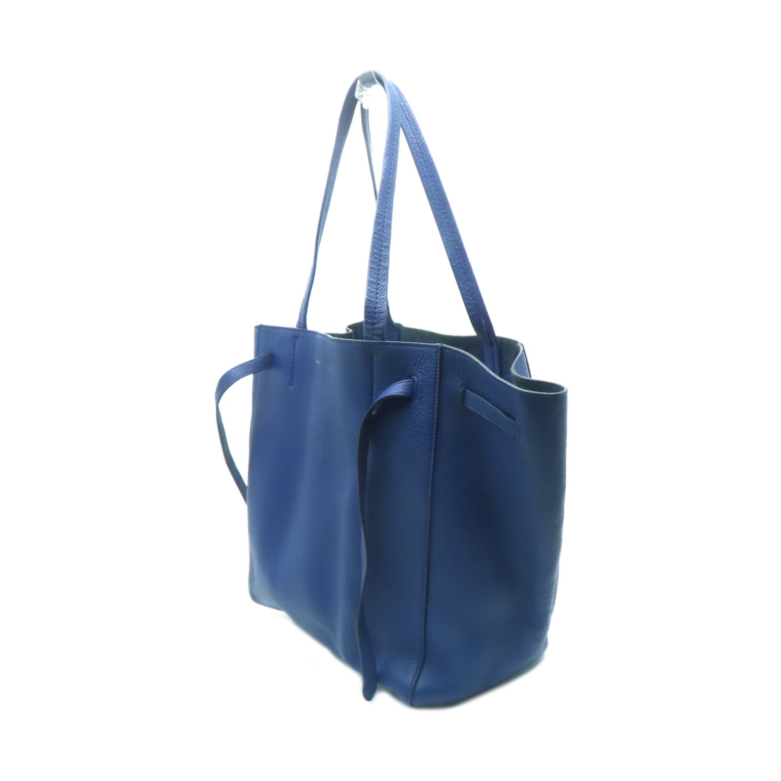 CELINE 牛皮皮革Tote Bag肩背袋藍色
