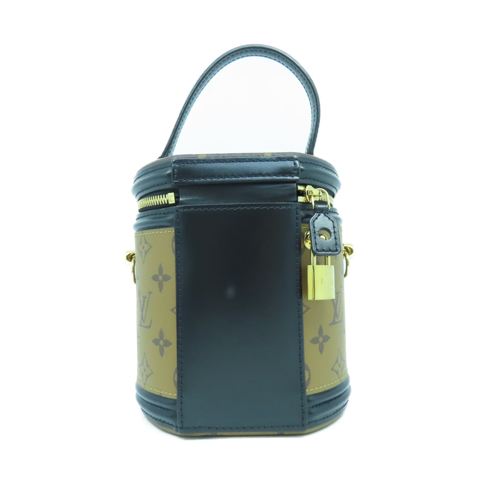LOUIS VUITTON Monogram Cannes金扣手挽肩背兩用袋啡色/黑色