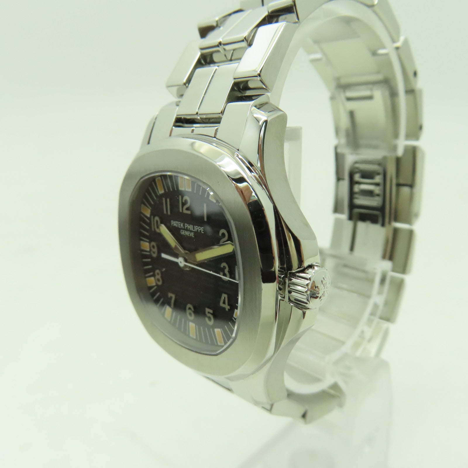PATEK PHILIPPE 【激減優惠】Aquanaut不鏽鋼手錶自動機芯黑色/銀色