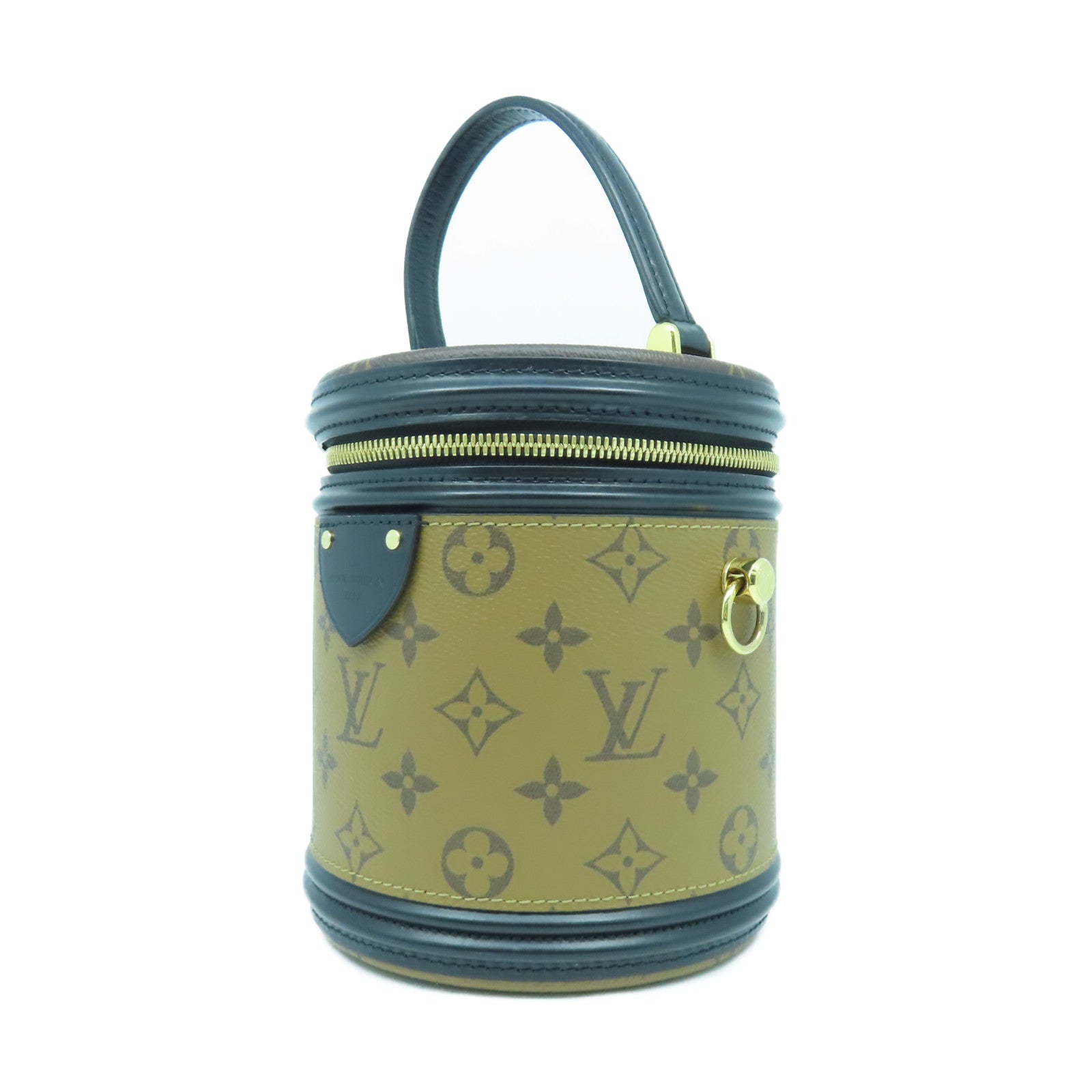 LOUIS VUITTON Monogram Cannes金扣手挽肩背兩用袋啡色/黑色