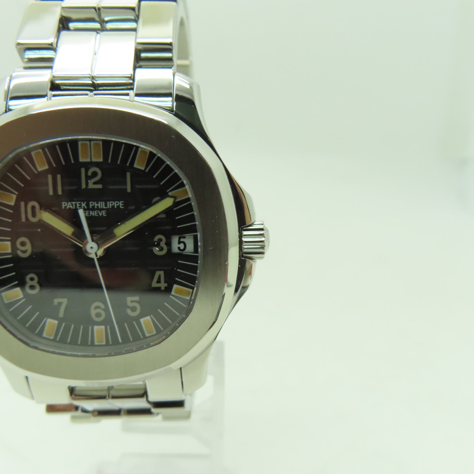 PATEK PHILIPPE 【激減優惠】Aquanaut不鏽鋼手錶自動機芯黑色/銀色