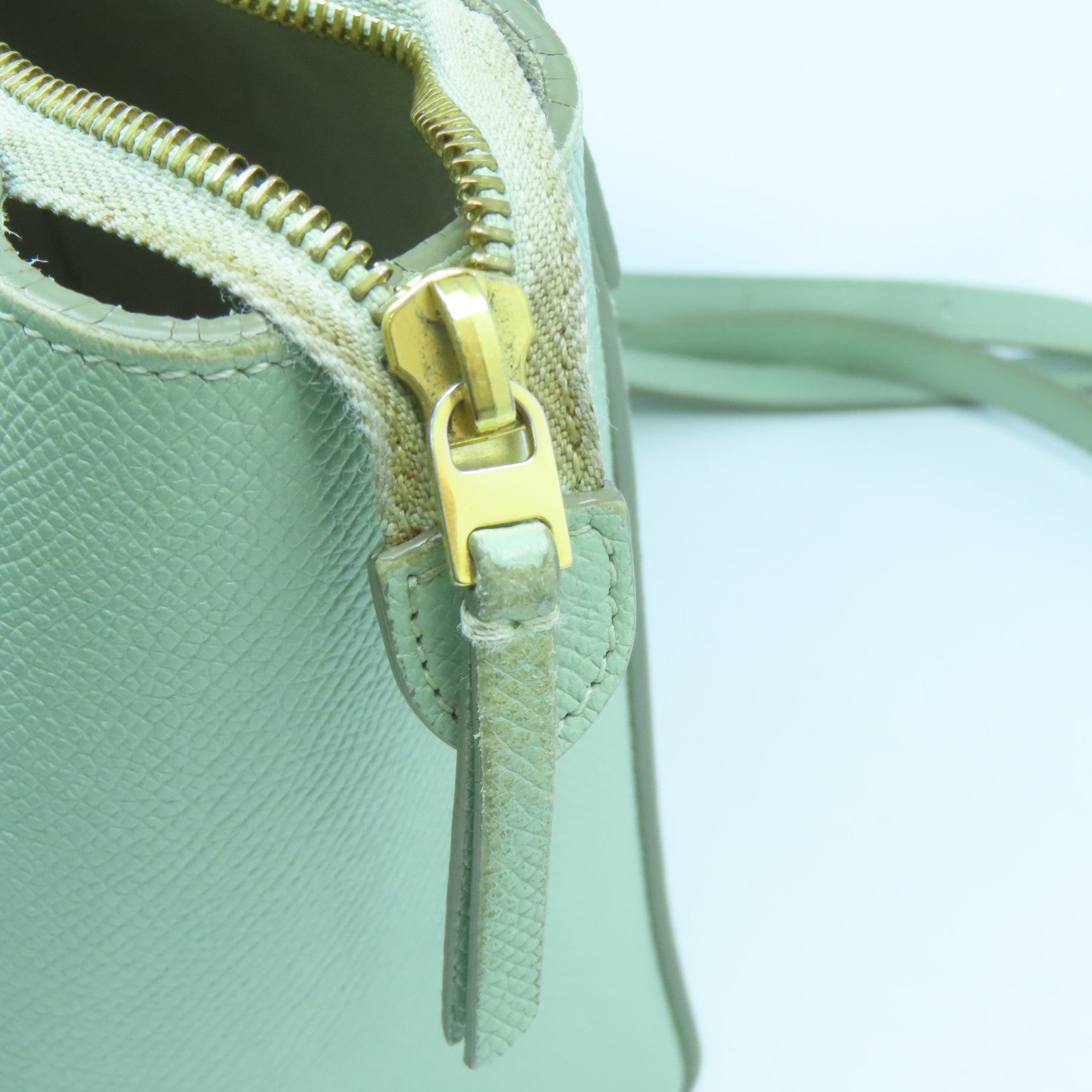 CELINE 牛皮皮革Nano Belt Bag金扣手挽肩背兩用袋綠色