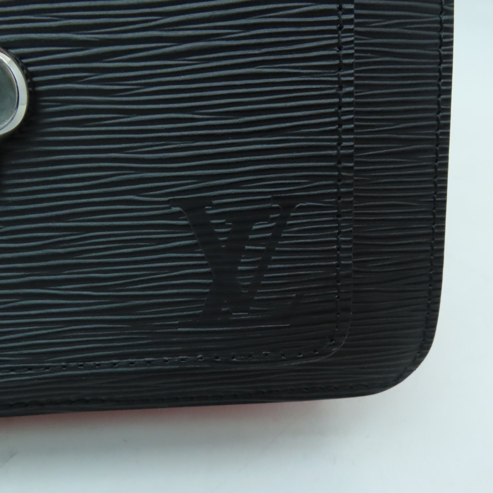 LOUIS VUITTON Epi Neo Monceau銀扣肩背袋黑色紅色
