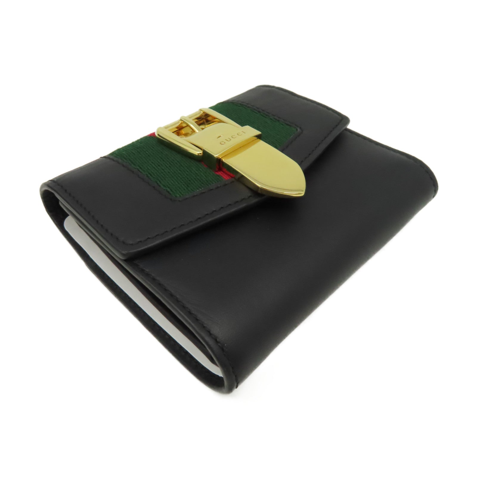 GUCCI 【激減優惠】牛皮皮革Short Wallet短錢包黑色