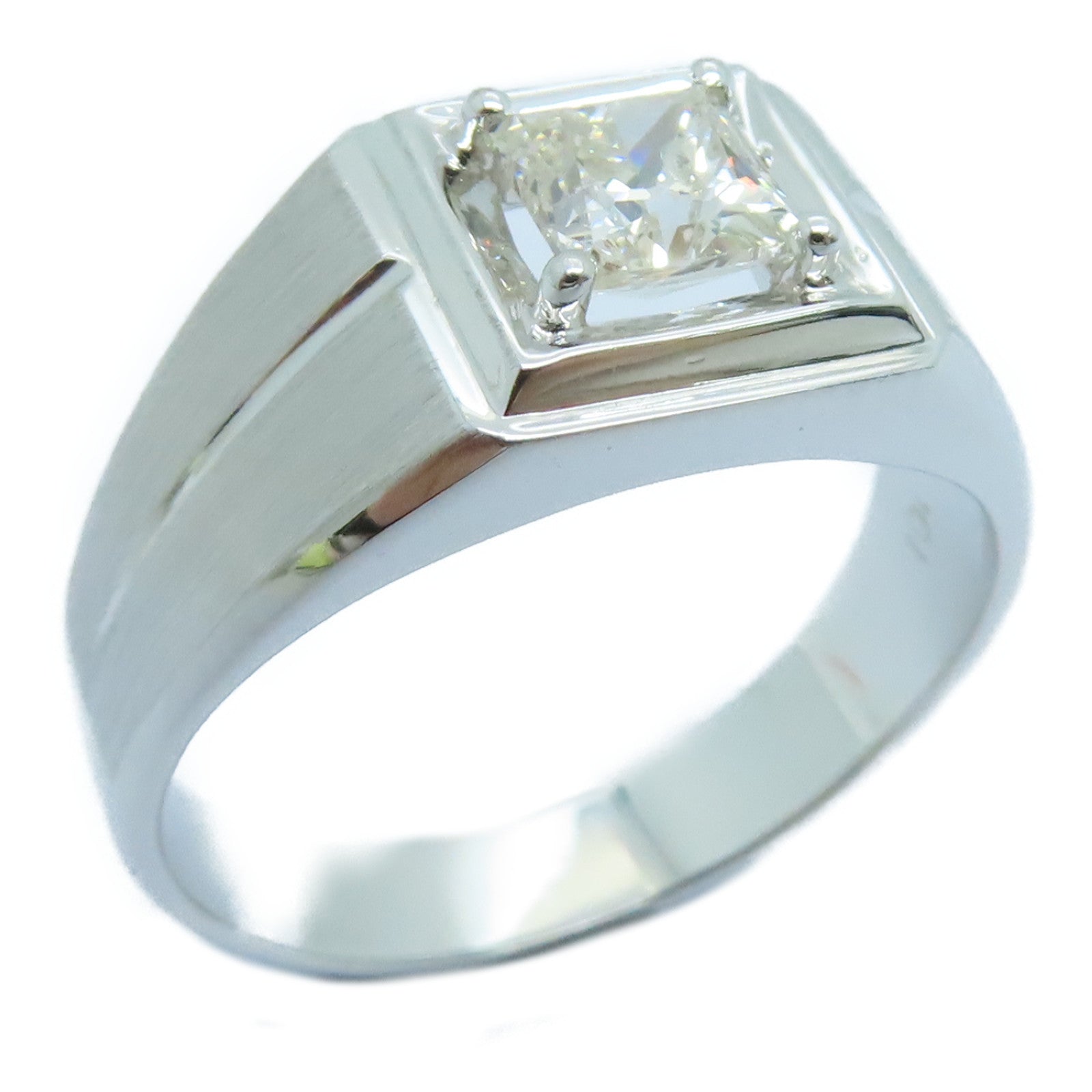 JEWELRY 18K白金Diamond Ring钻石戒指US#10