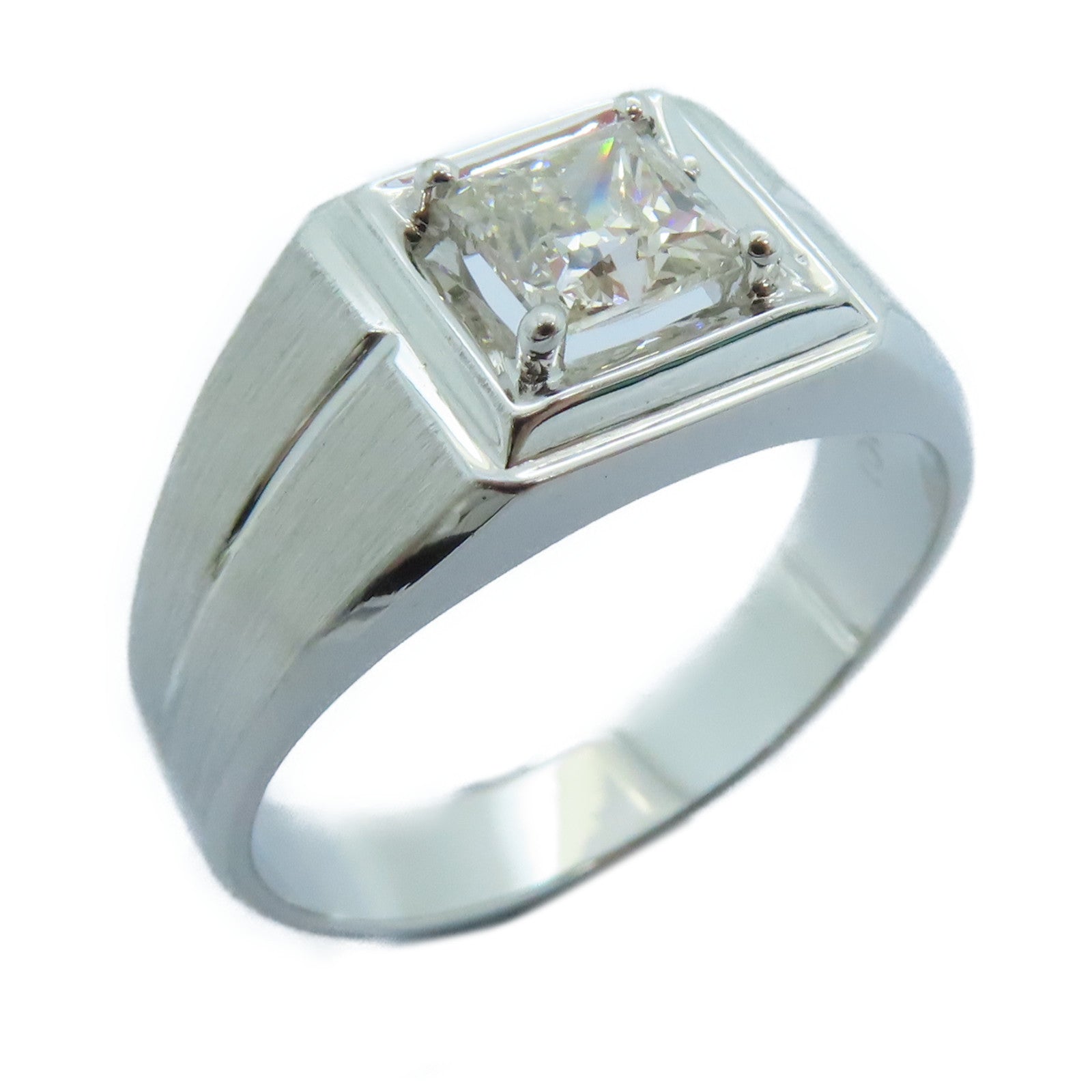 JEWELRY 18K白金Diamond Ring钻石戒指US#10
