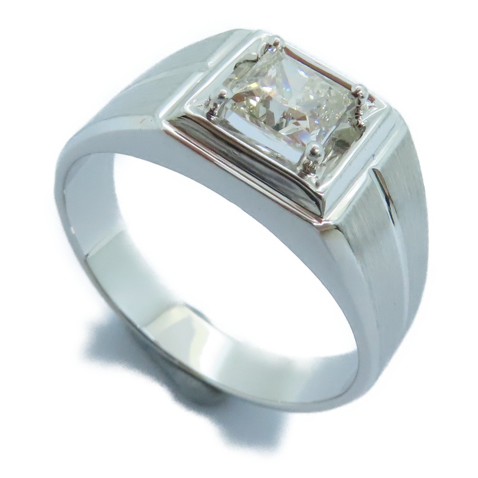 JEWELRY 18K白金Diamond Ring钻石戒指US#10