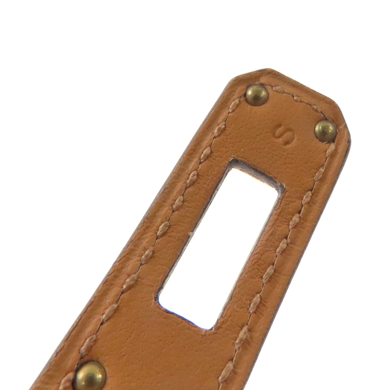 HERMES Box Calf皮革Kelly Double Tour S Bracelet金扣手鏈黑色/金色