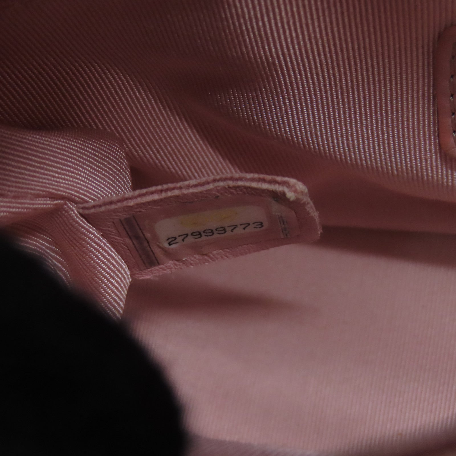 CHANEL 斜紋軟呢/牛皮皮革Small Gabrielle金扣/銀扣鏈帶肩背袋粉紅色