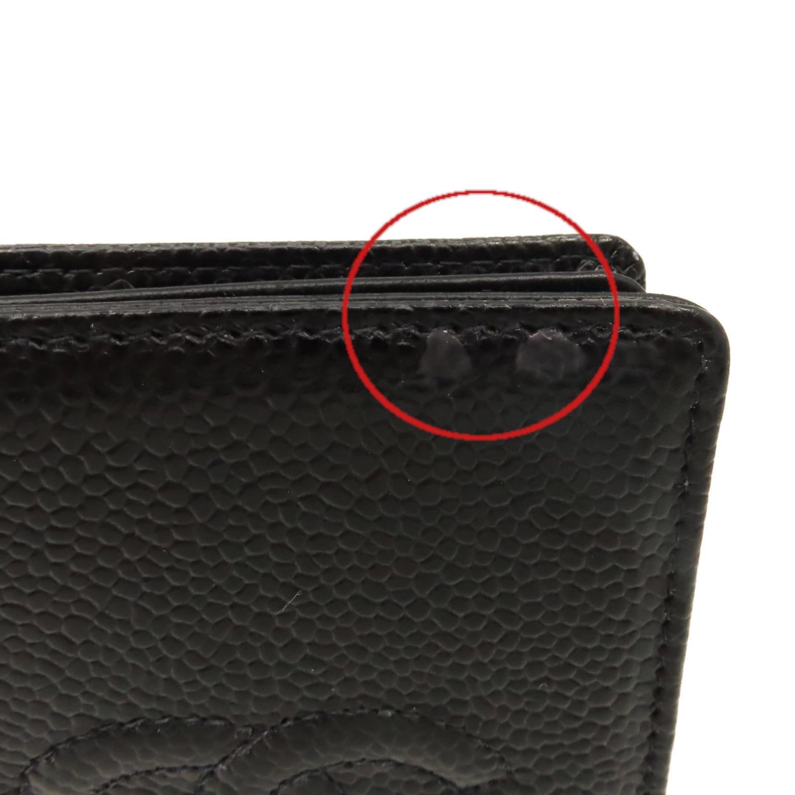 CHANEL Caviar皮革Vintage Card Case卡片套黑色