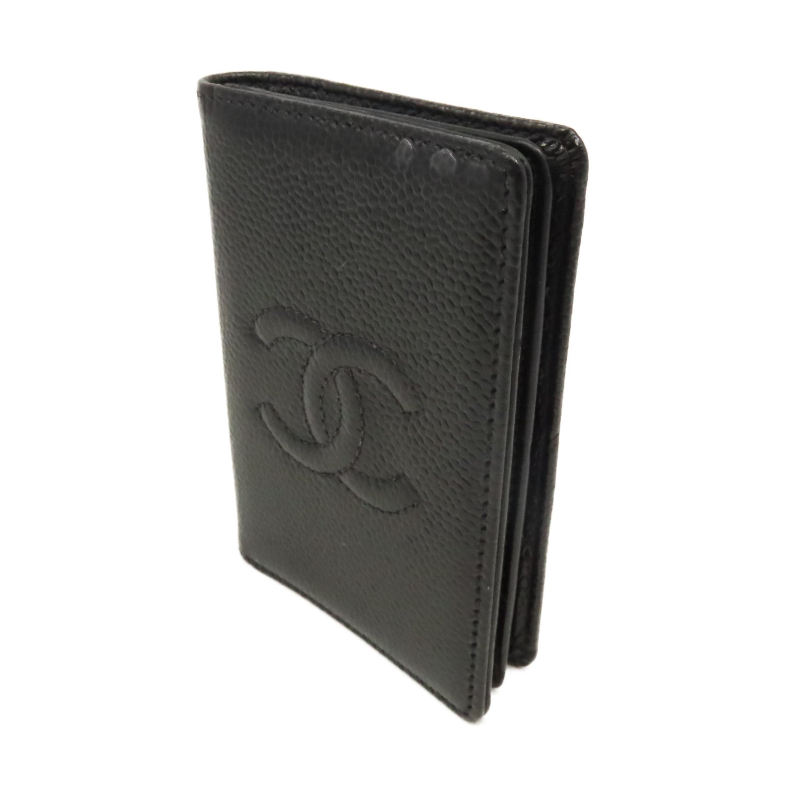 CHANEL Caviar皮革Vintage Card Case卡片套黑色