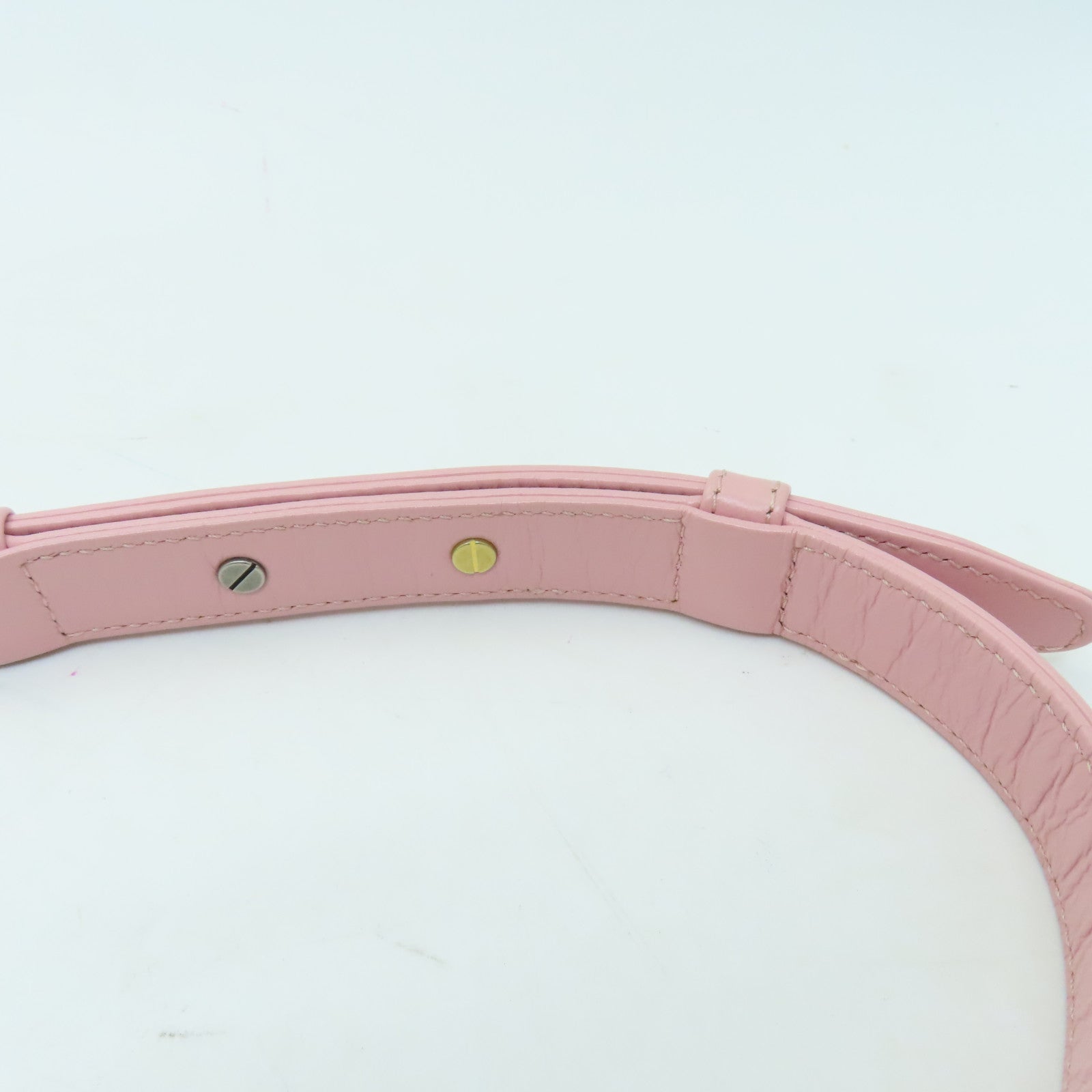 CHANEL 斜紋軟呢/牛皮皮革Small Gabrielle金扣/銀扣鏈帶肩背袋粉紅色
