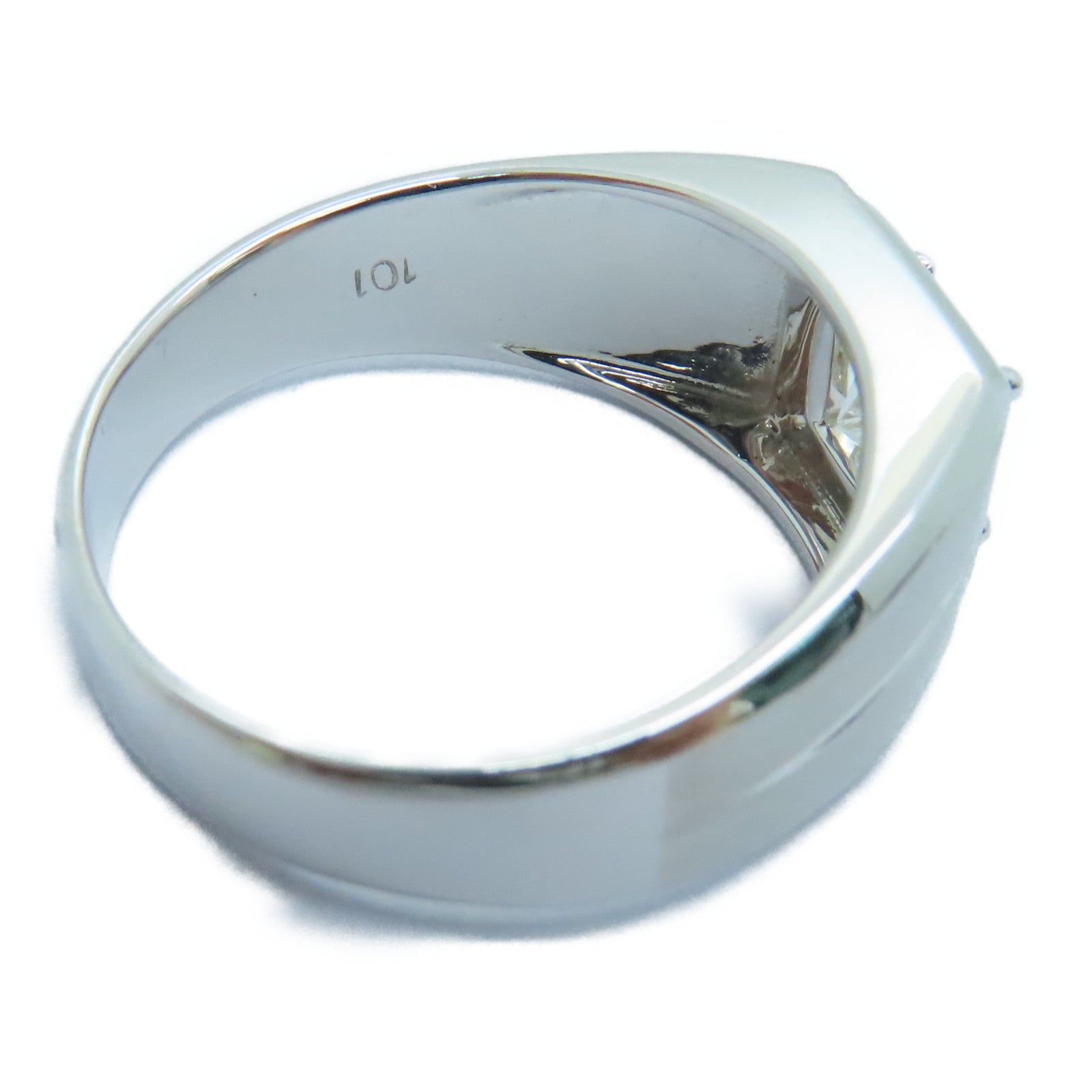 JEWELRY 18K白金Diamond Ring钻石戒指US#10