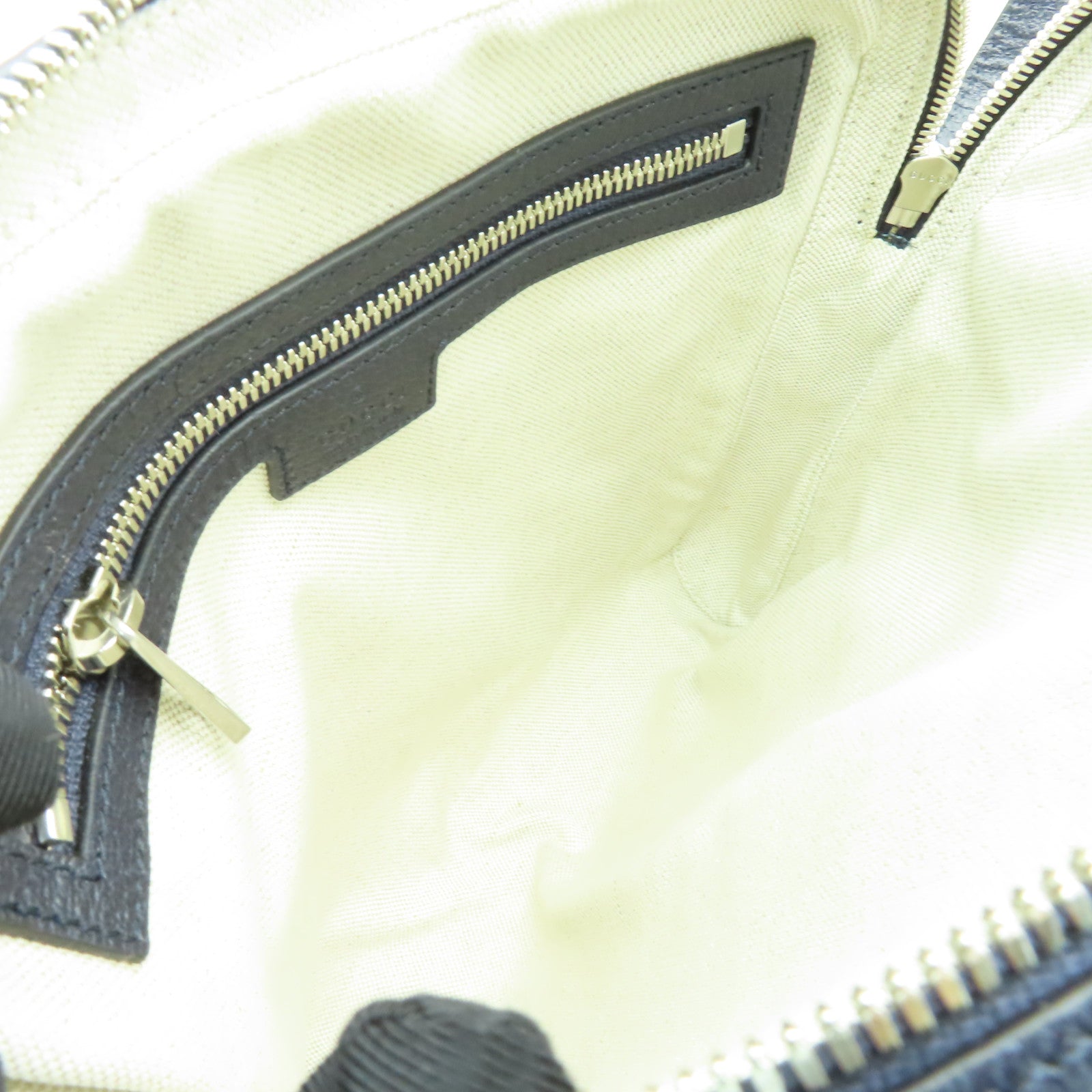 GUCCI 塗層帆布Ophidia GG Small Messenger銀扣肩背袋米色/藍色