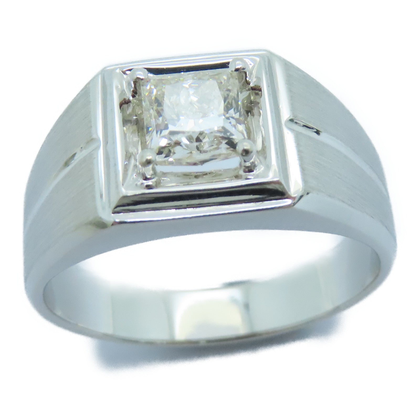 JEWELRY 18K白金Diamond Ring钻石戒指US#10