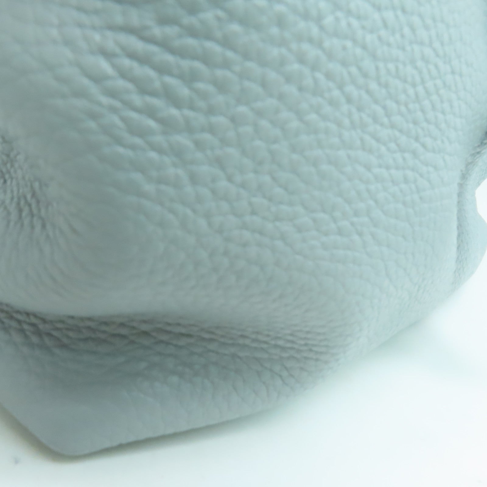 TOD’S 牛皮皮革2 Way Shoulder手挽肩背兩用袋銀扣淺灰色