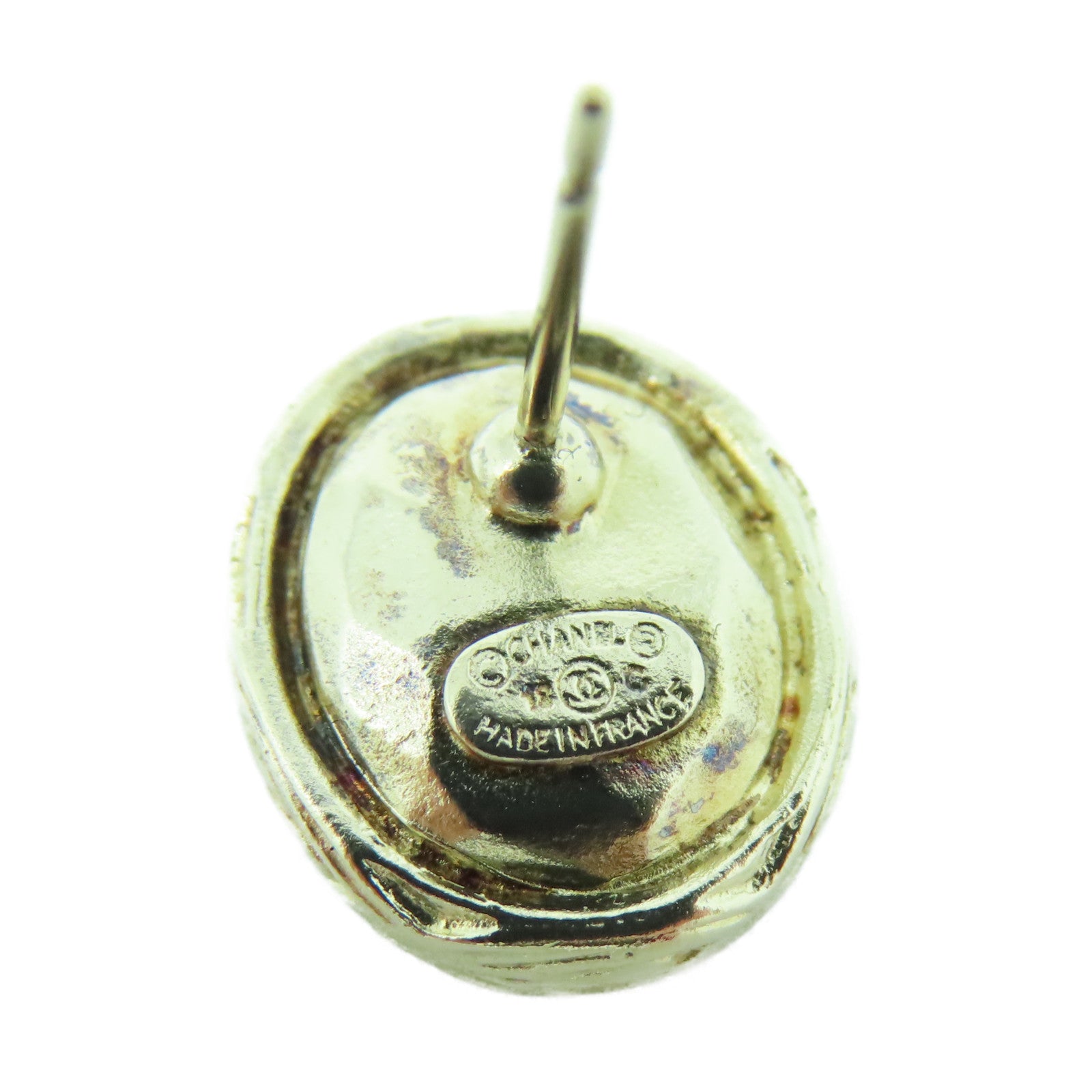 CHANEL 金屬Earrings耳環金色/米色