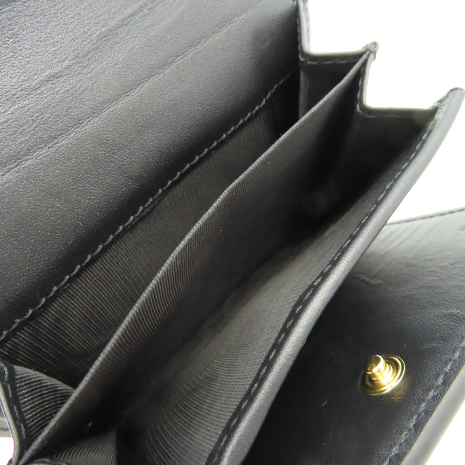 GUCCI 【激減優惠】牛皮皮革Short Wallet短錢包黑色