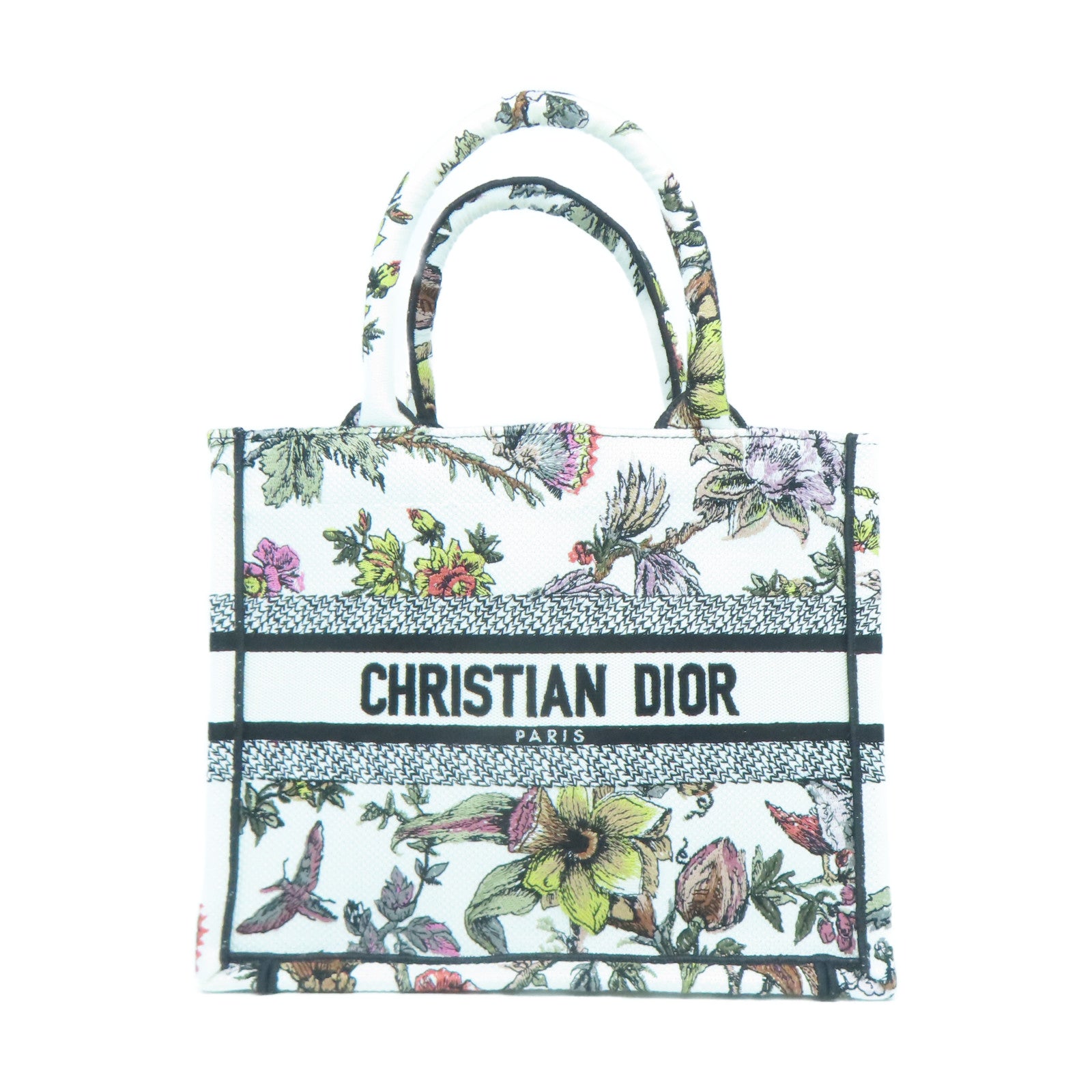 Dior 帆布Small Book Tote手挽袋白色