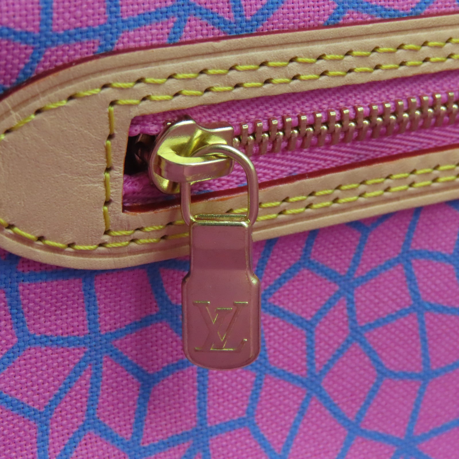 LOUIS VUITTON Monogram Lv x YK Neverfull MM金扣肩背袋啡色