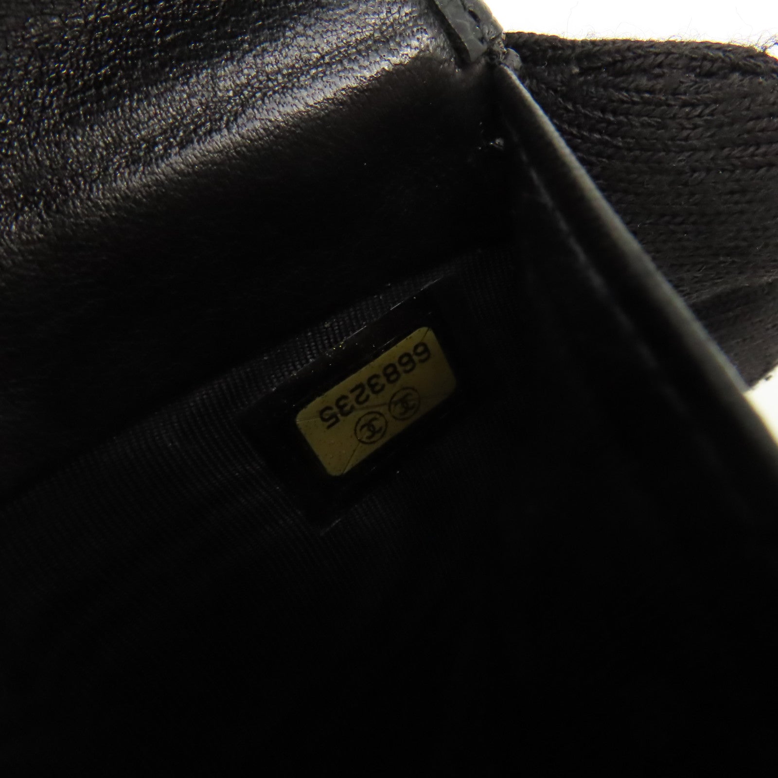 CHANEL Caviar皮革Vintage Card Case卡片套黑色